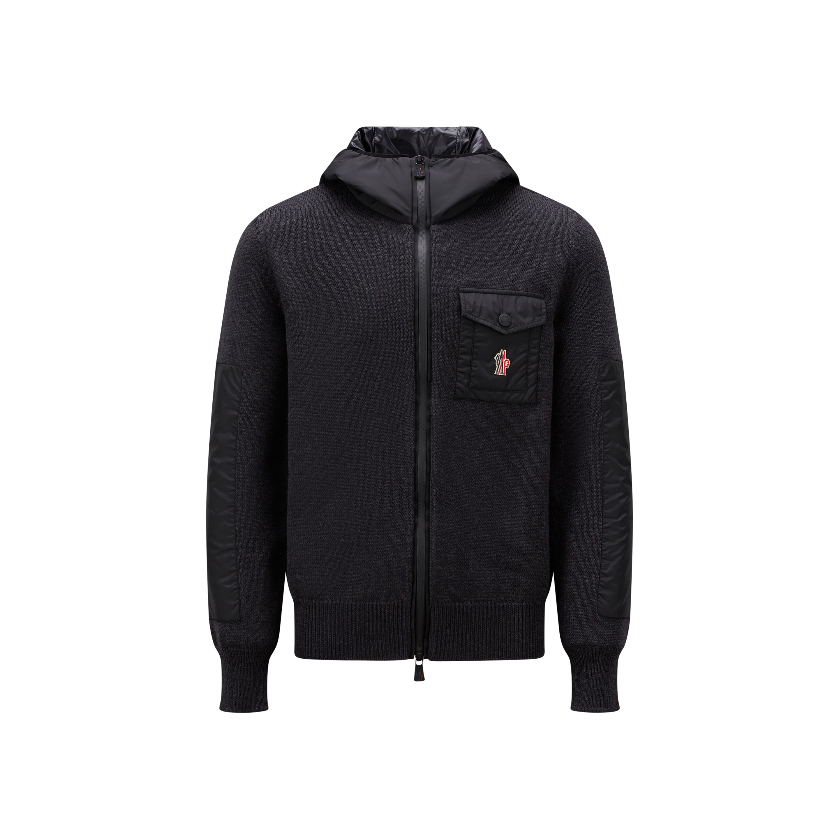 Moncler Hooded Wool Cardigan