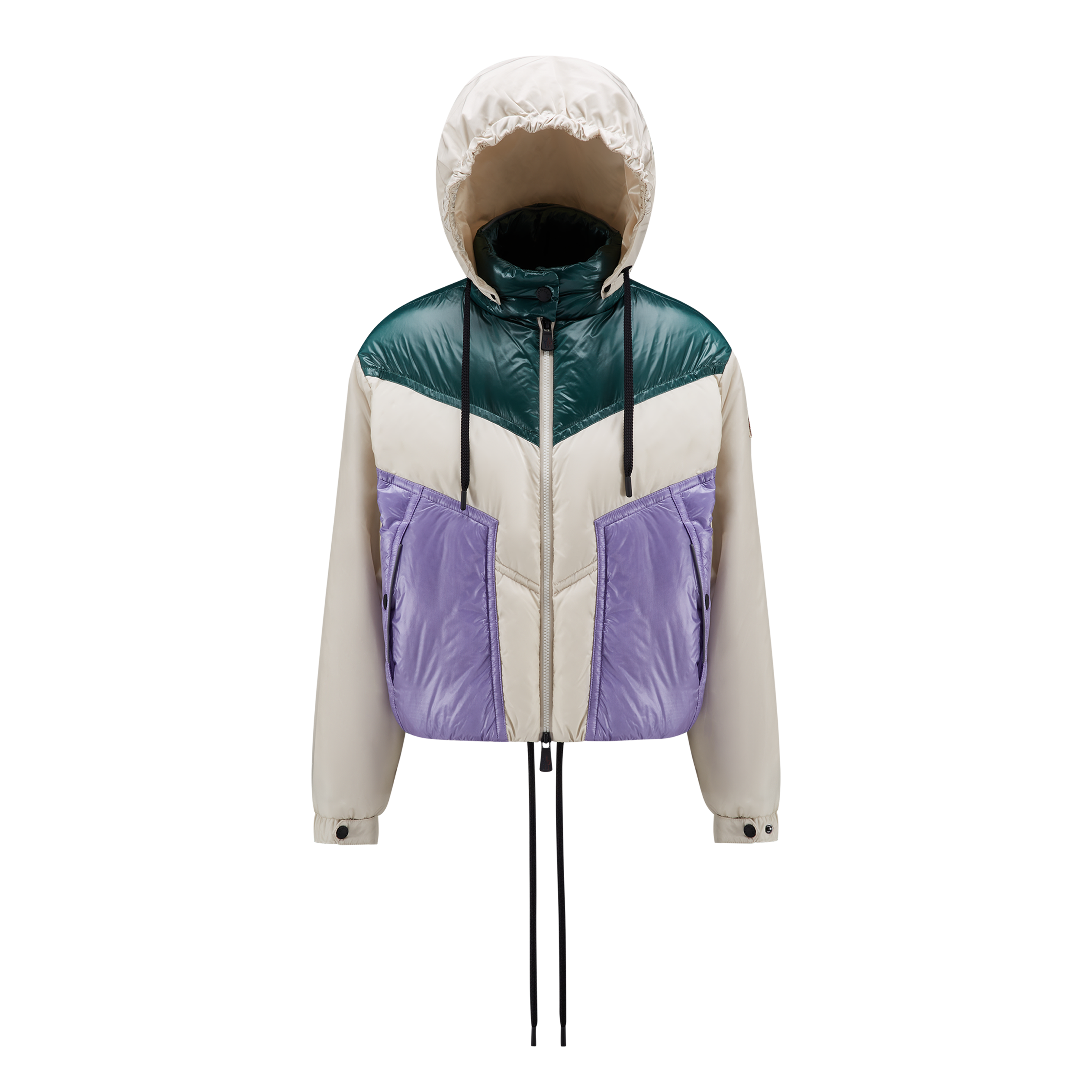 Shop Moncler Doudoune Courte Ledi In Multicolore