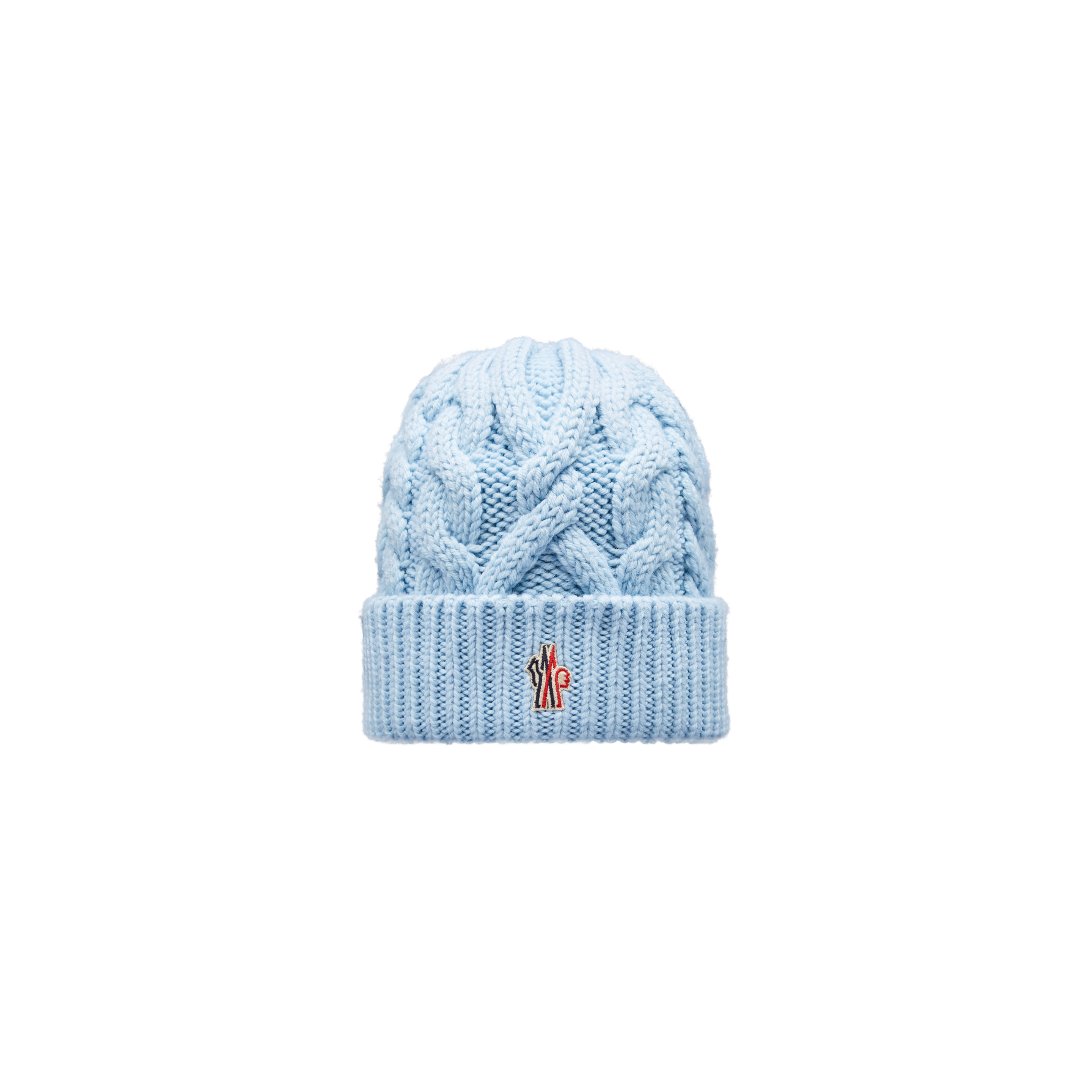 Shop Moncler Bonnet En Laine In Bleu