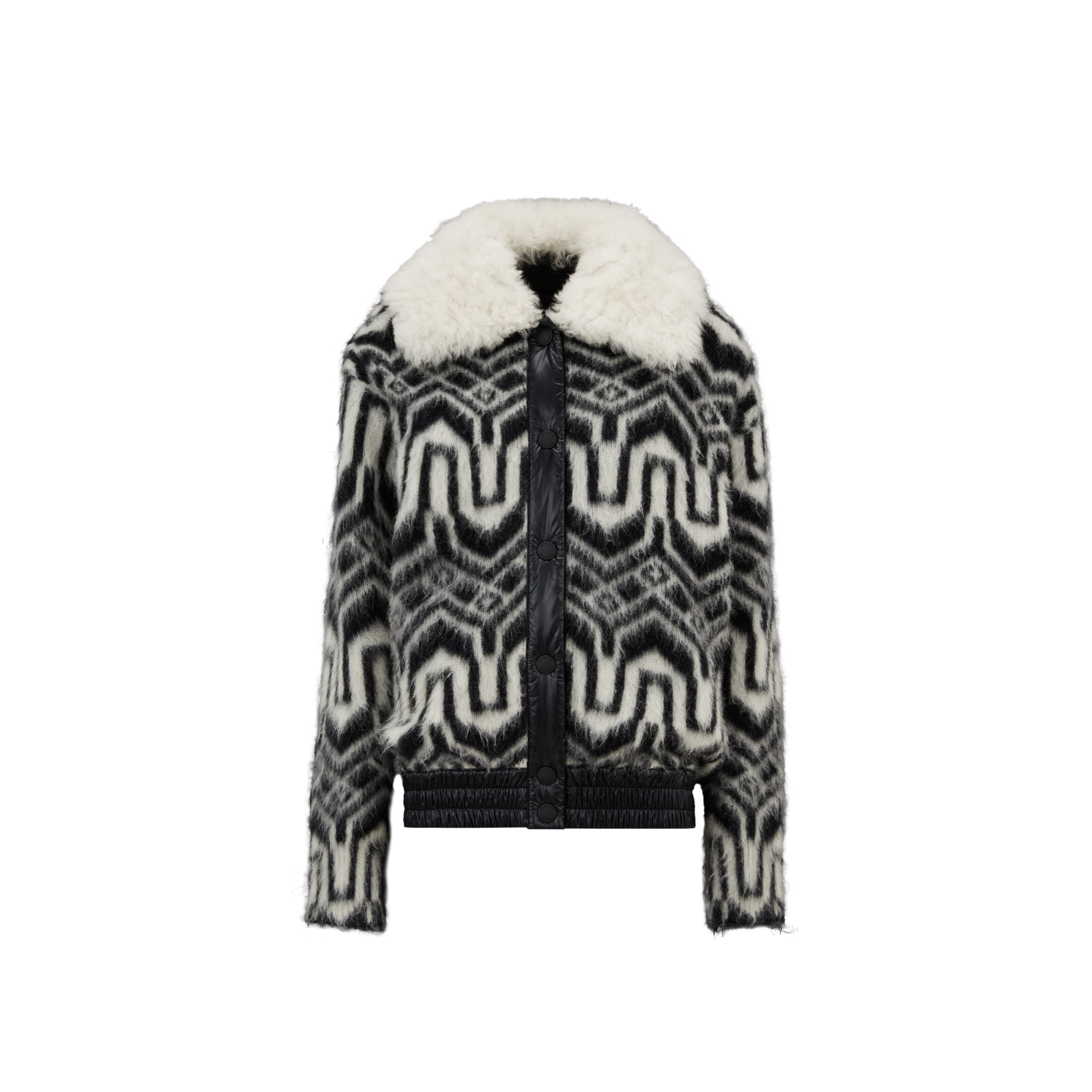 MONCLER CARDIGAN EN LAINE ET ALPAGA 