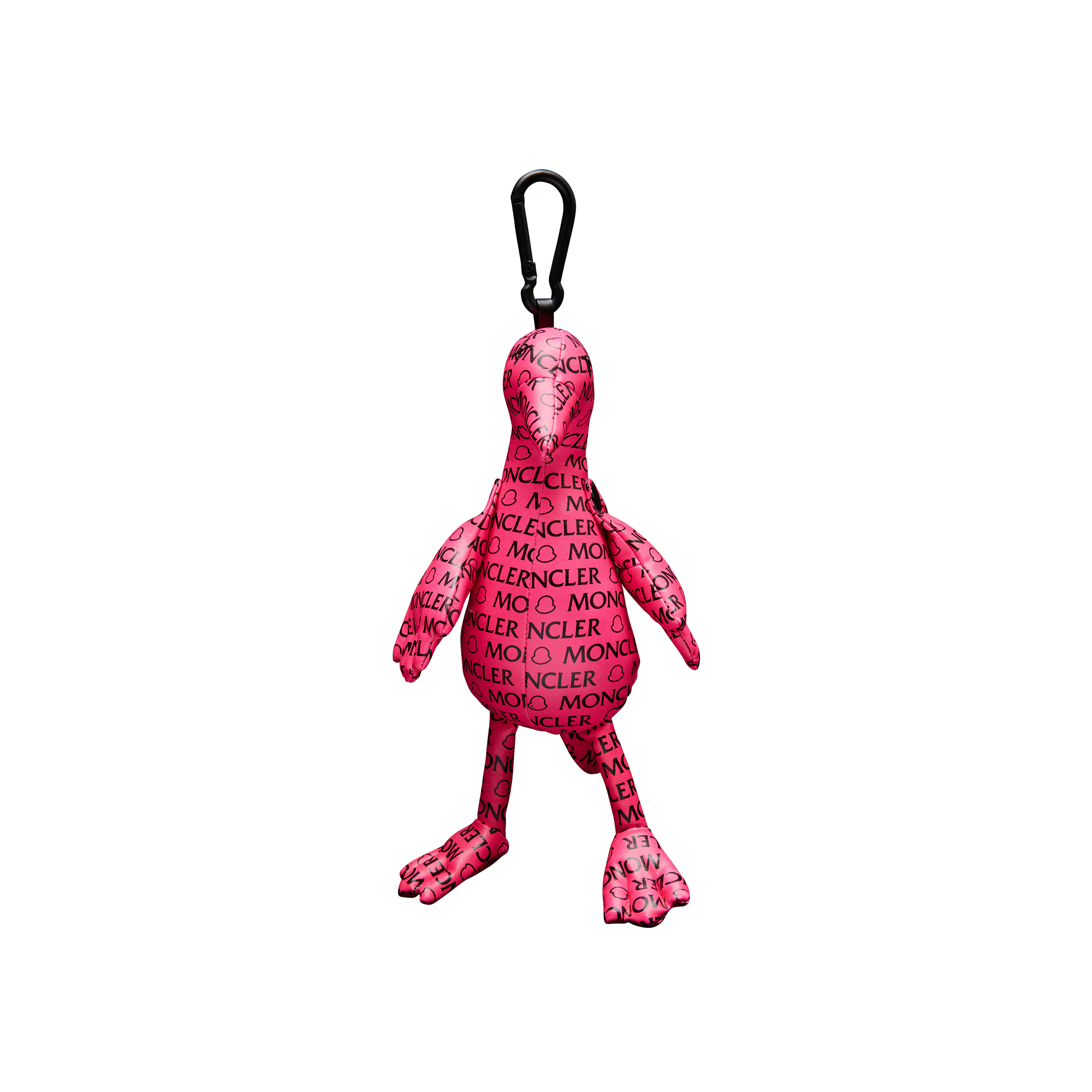 Moncler Collection Duck-shaped Key Holder In Pink