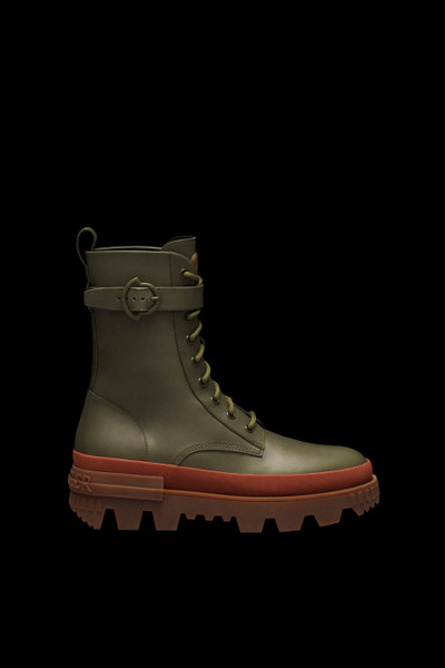 Khaki Carinne Lace-Up Boots - Boots for Women | Moncler US