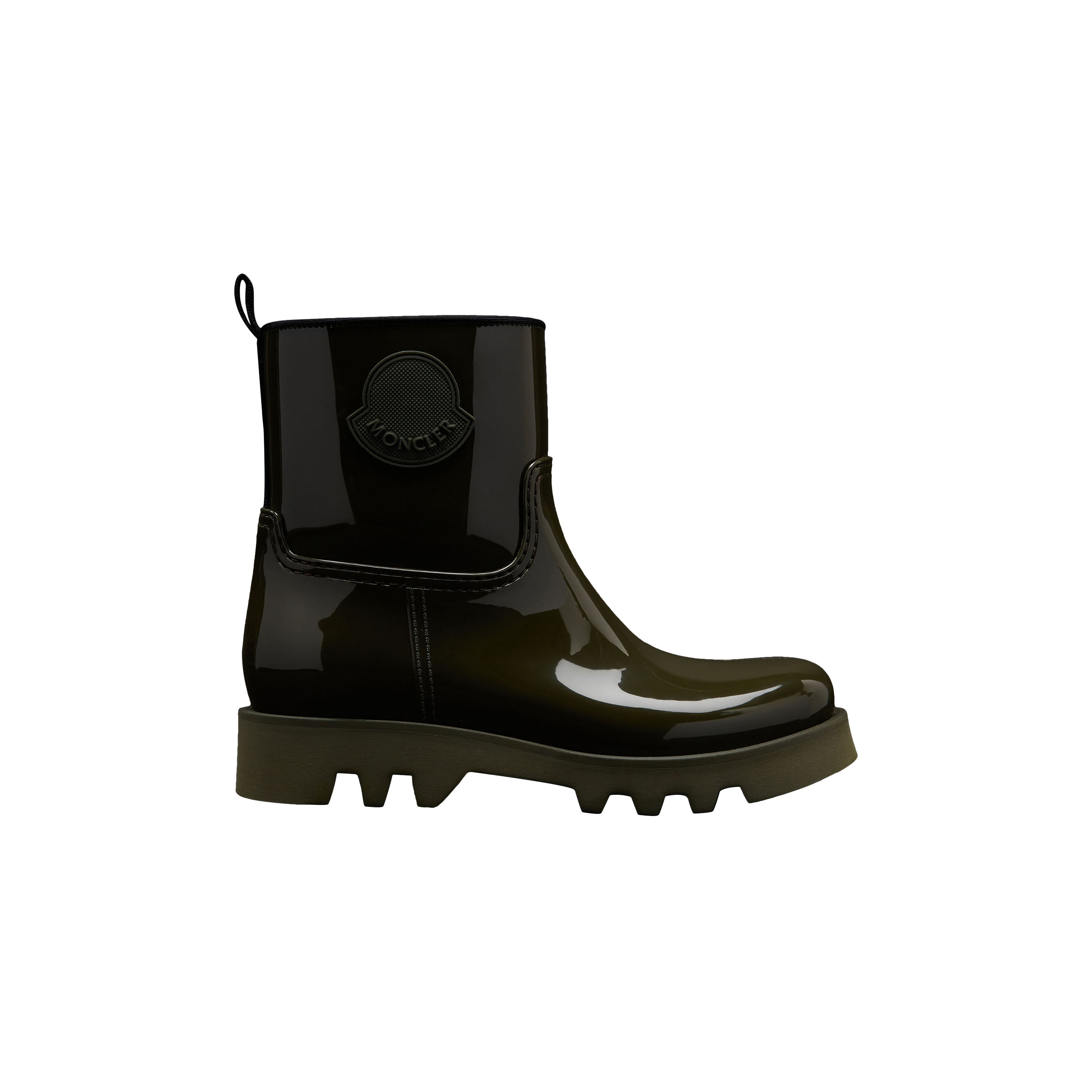 Moncler Collection Ginette Rain Boots In Green