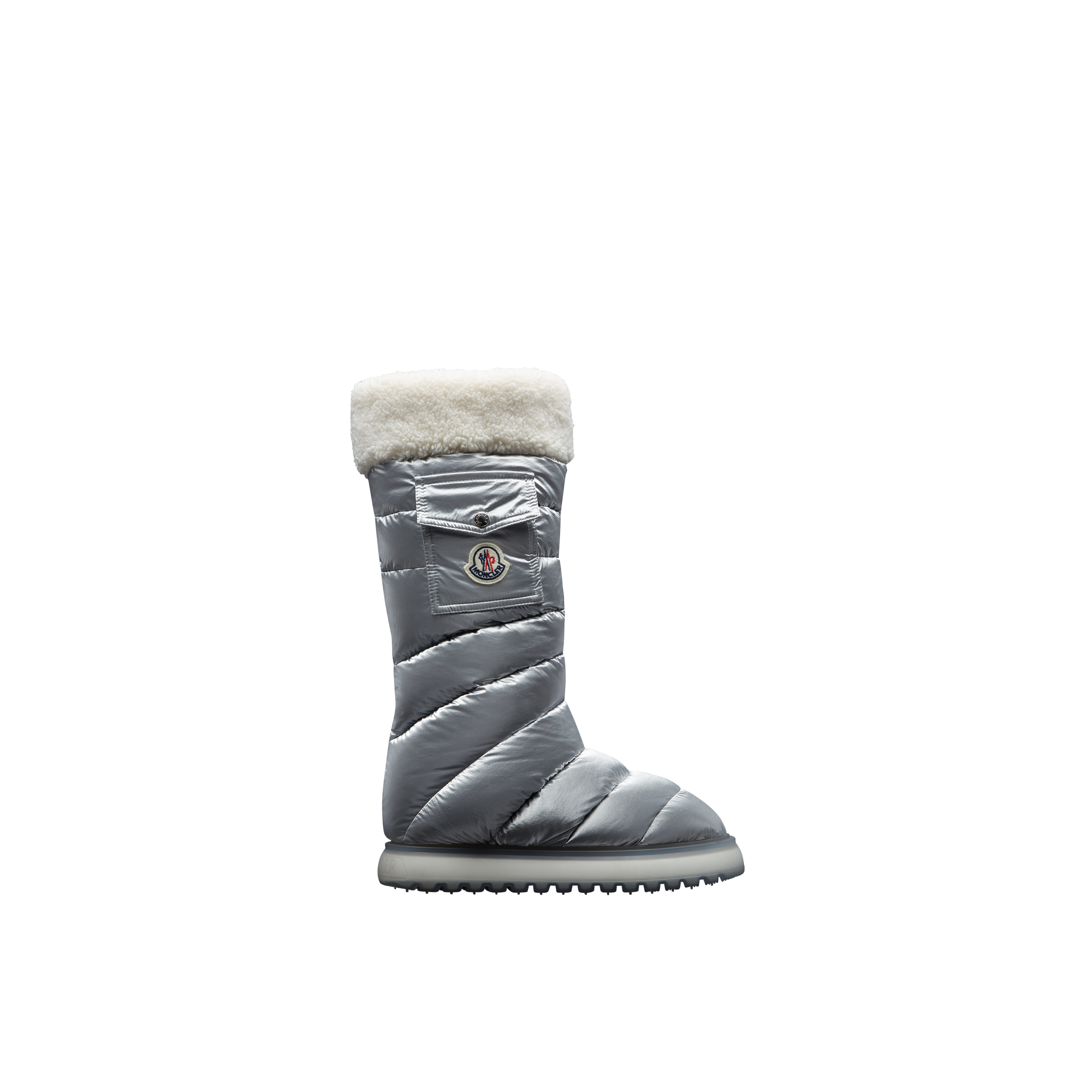 Moncler Collection Gaia Pocket Boots Grey Size 39