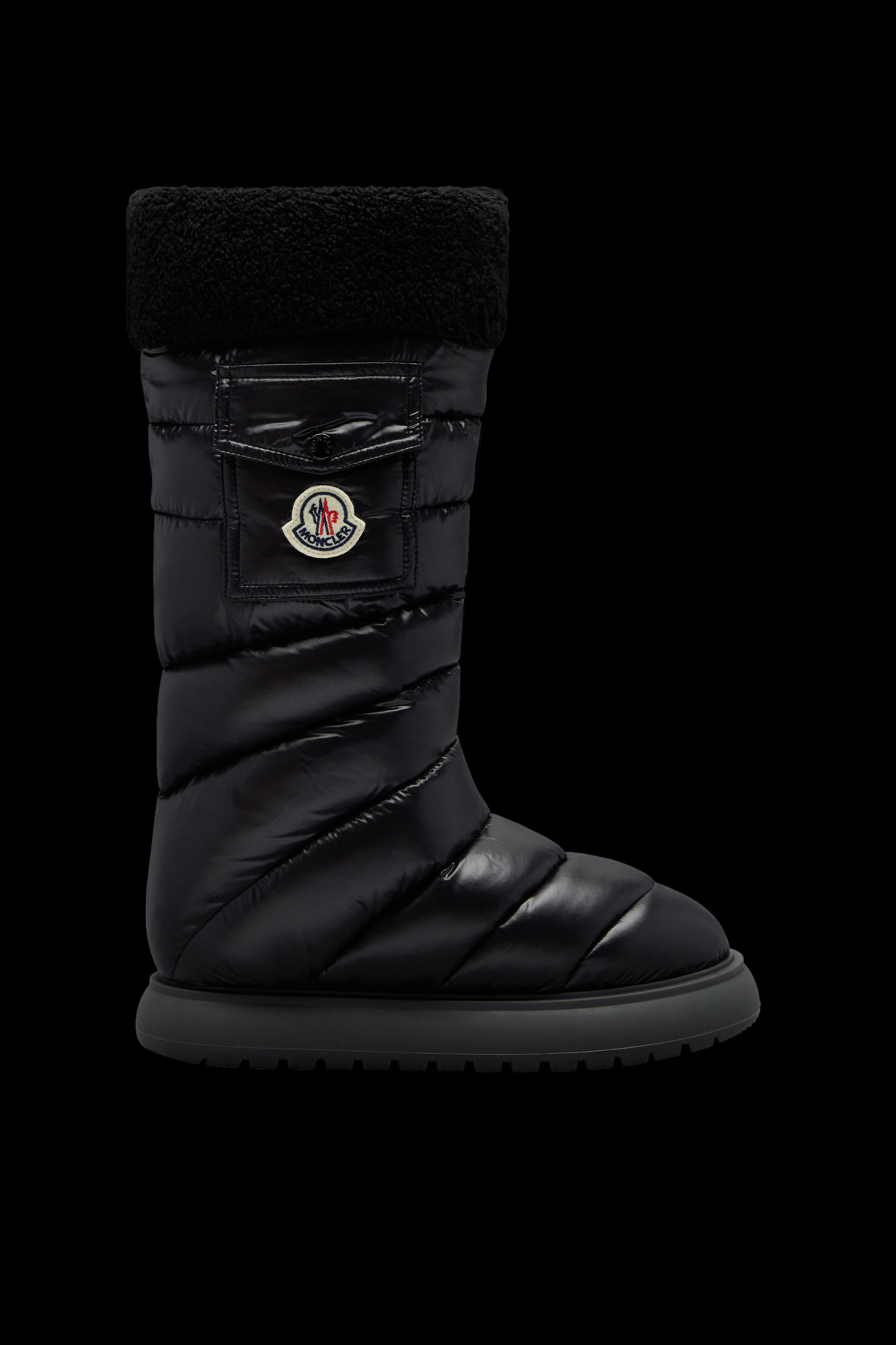 Black Gaia Pocket Snow Boots Boots for Women Moncler DK