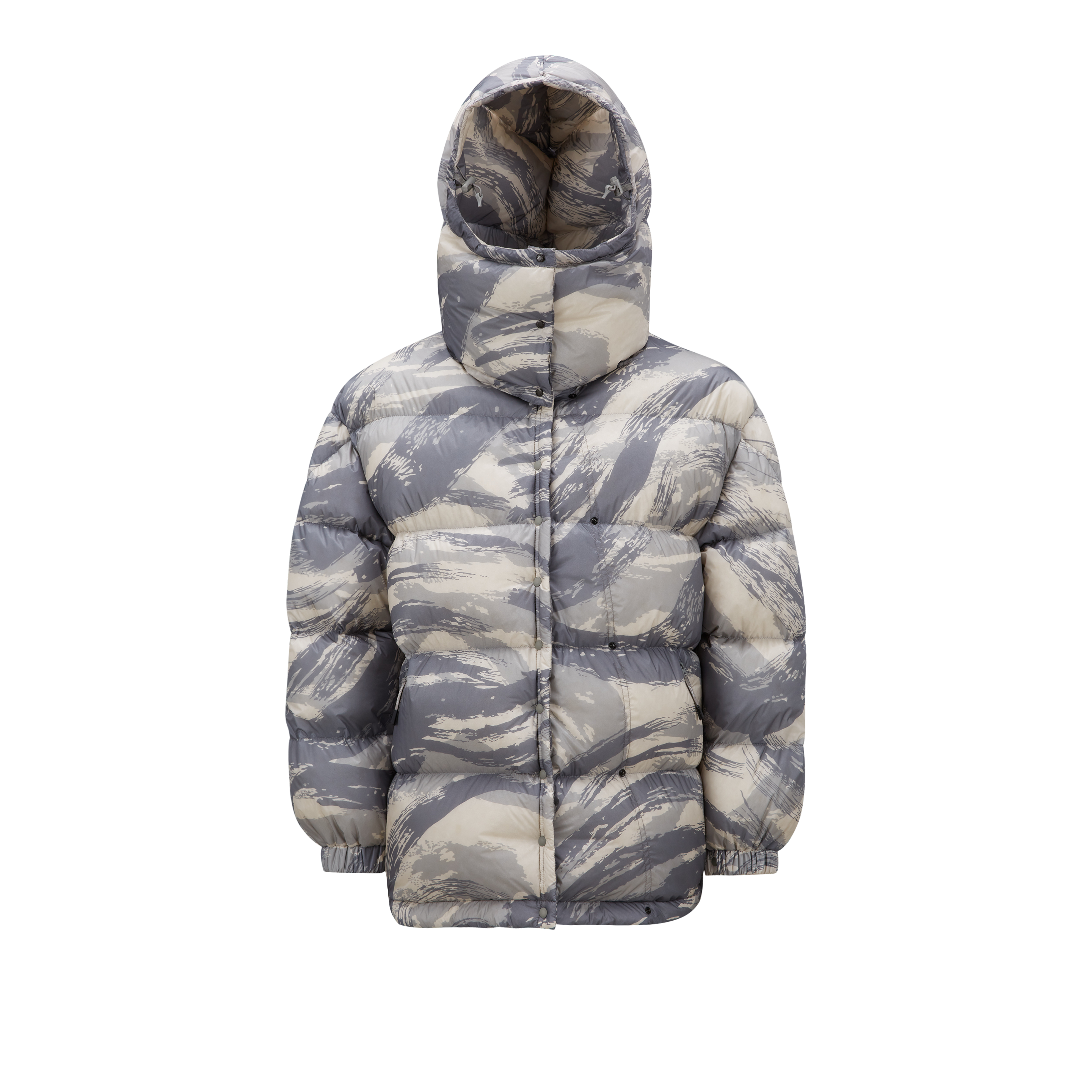 Shop Moncler Genius Doudoune Courte Galenstockis In Gris