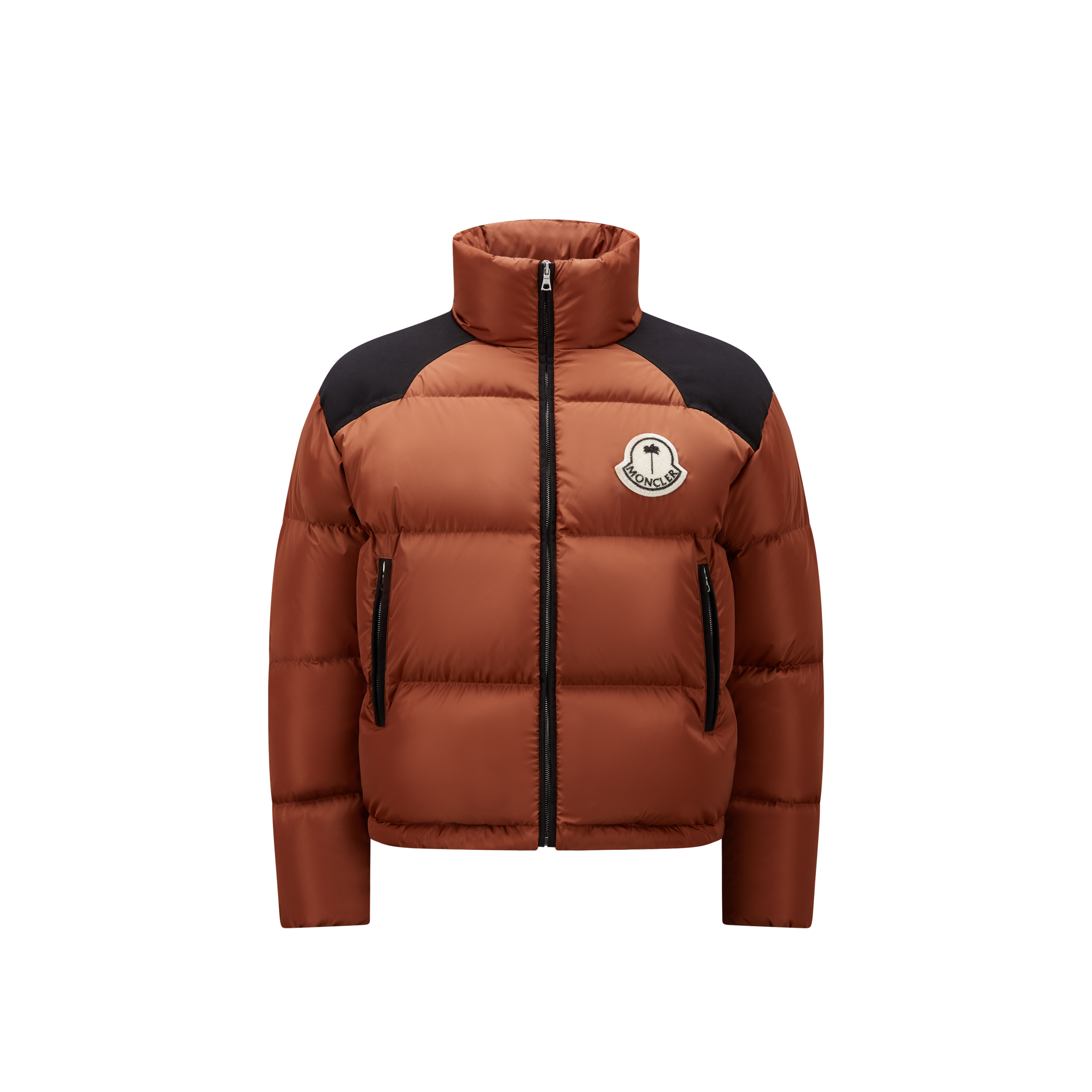 Shop Moncler Genius Doudoune Courte Nevin In Marron