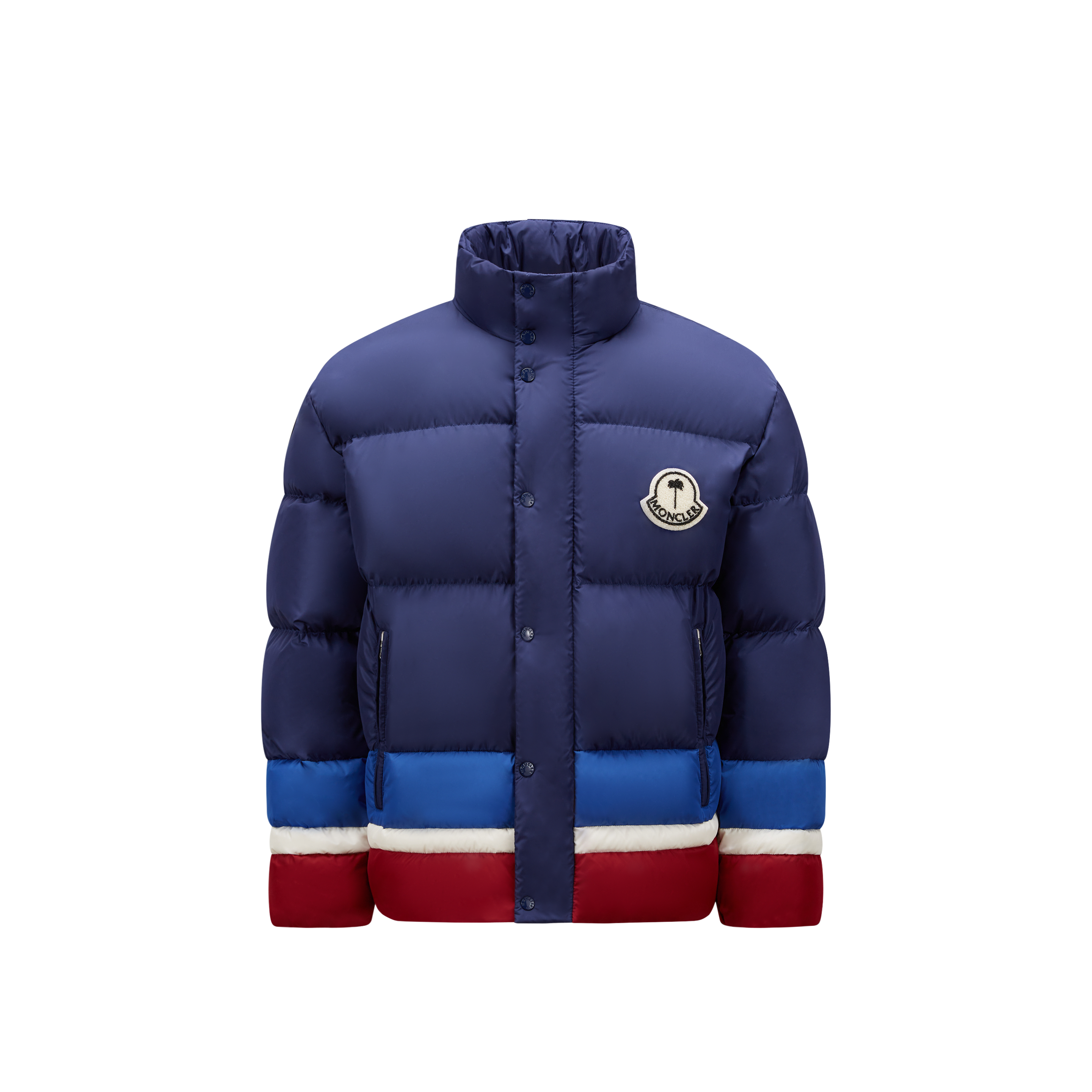 Shop Moncler Genius Doudoune Courte Denneny In Multicolore