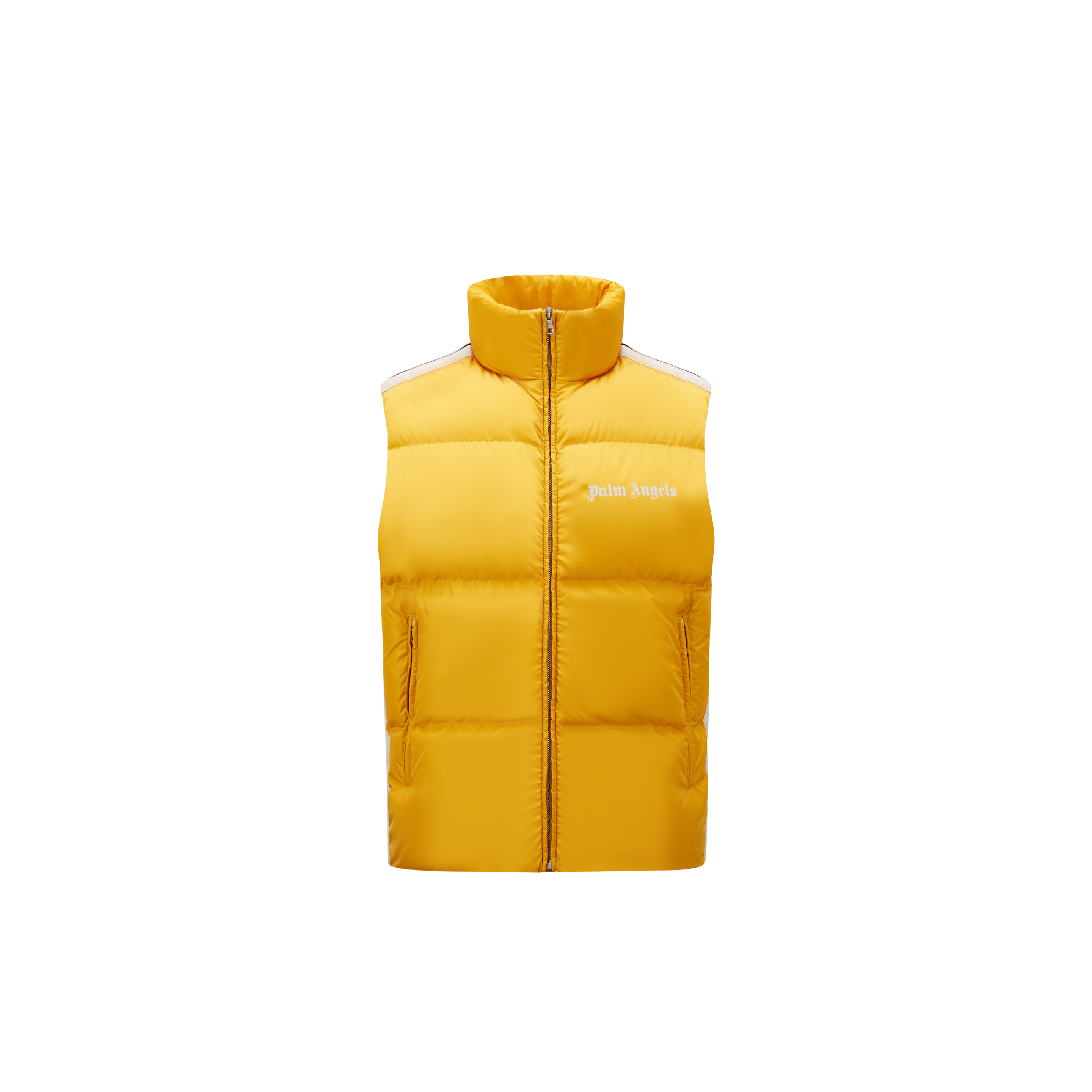 Shop Moncler Genius Doudoune Sans Manches Rodman In Jaune