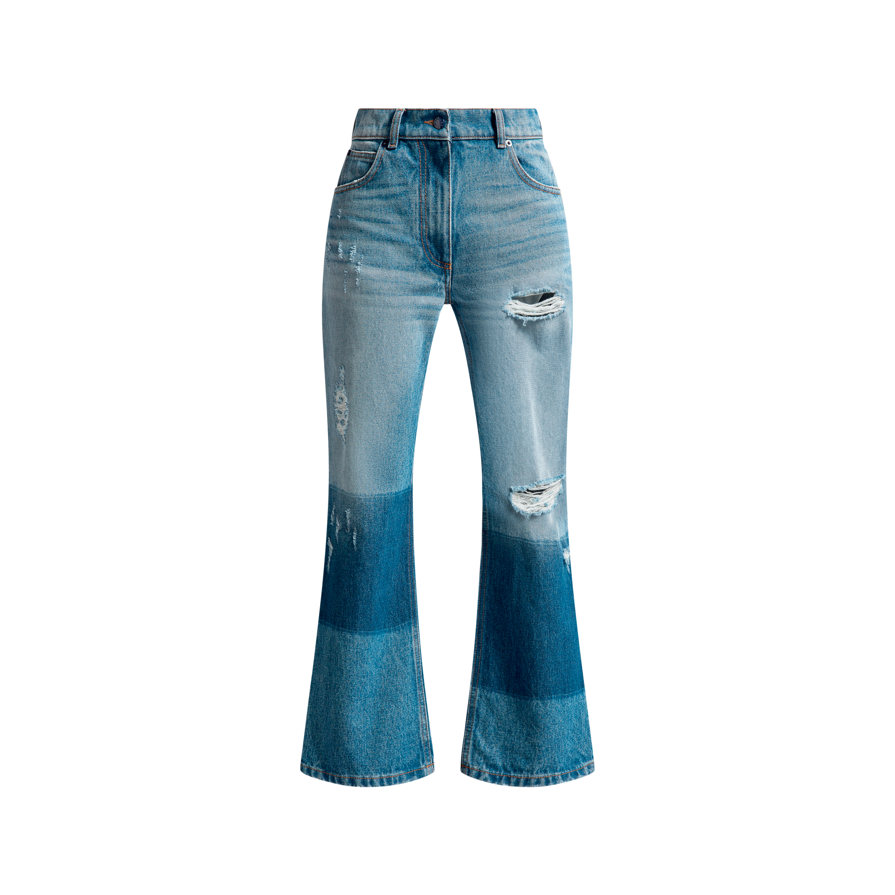 Moncler Genius Jean À Motif Étoile En Intarsia In Blue