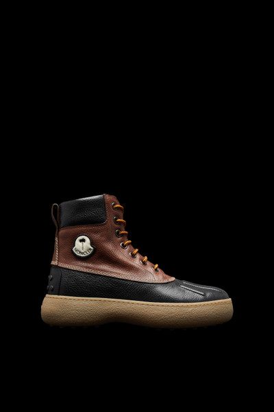Brown & Black W.G. Mid Leather Boots - 8 Moncler Palm Angels for Genius |  Moncler US