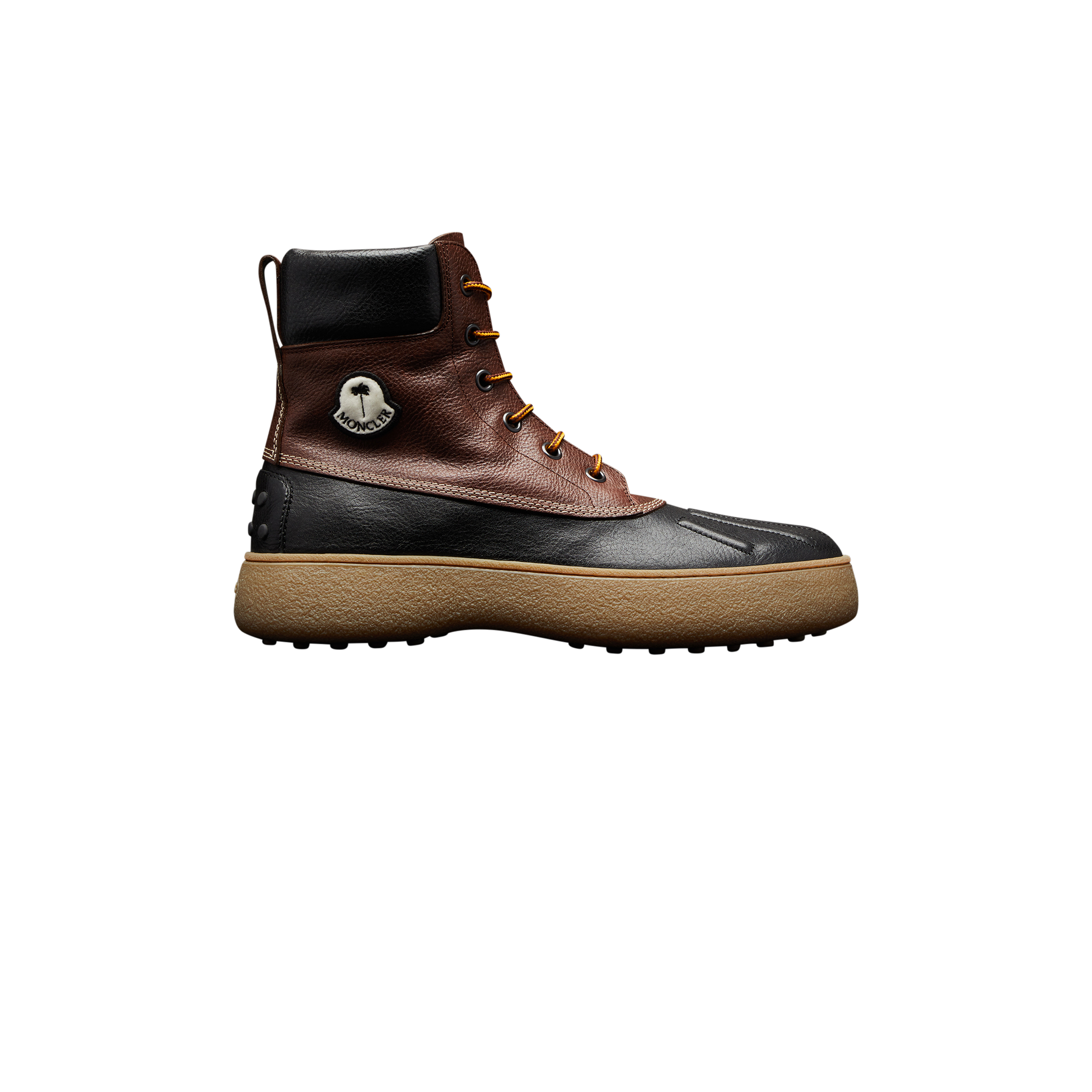 Moncler Genius W.g. Mid Leather Boots In Multicolour