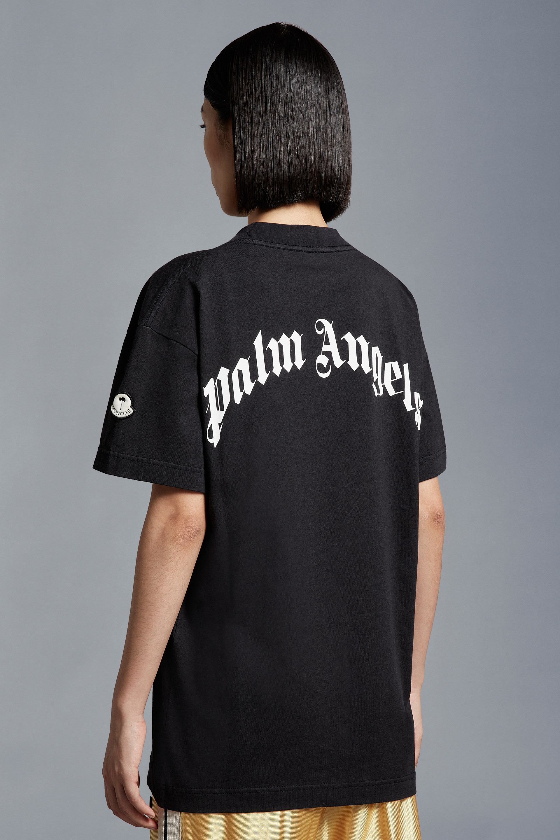 シルバーグレー サイズ MONCLER Palm Angels Tシャツ ブラック - T