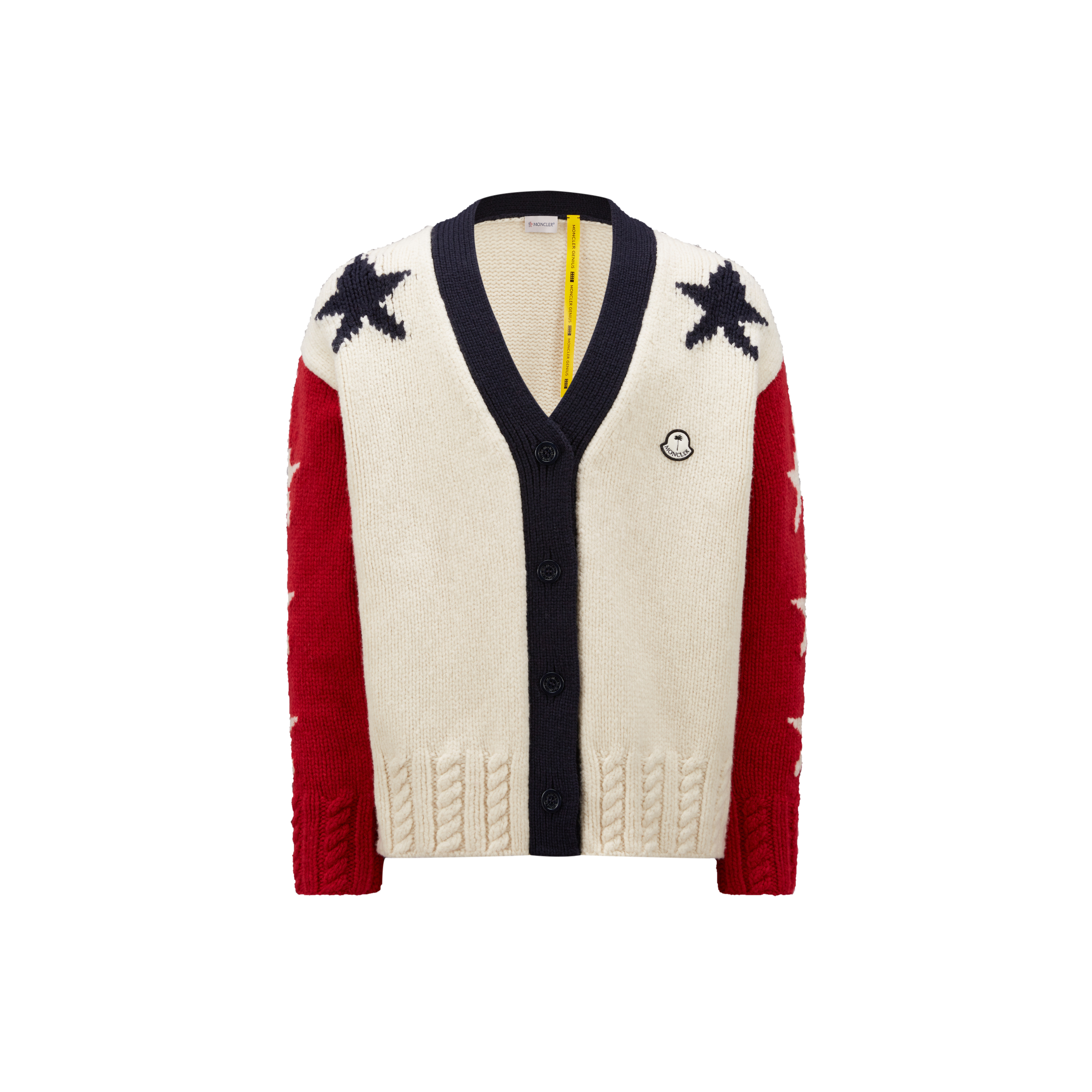 Moncler Genius Cardigan En Laine In Multi