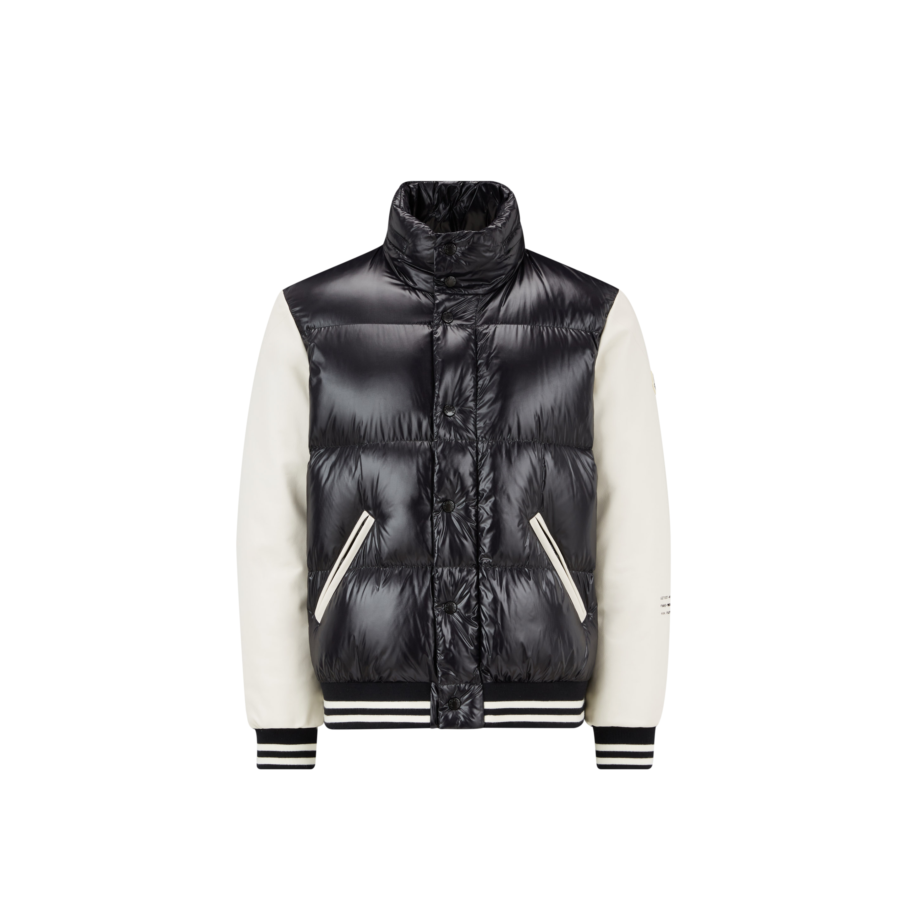 Shop Moncler Genius Doudoune Courte Quinlan In Noir