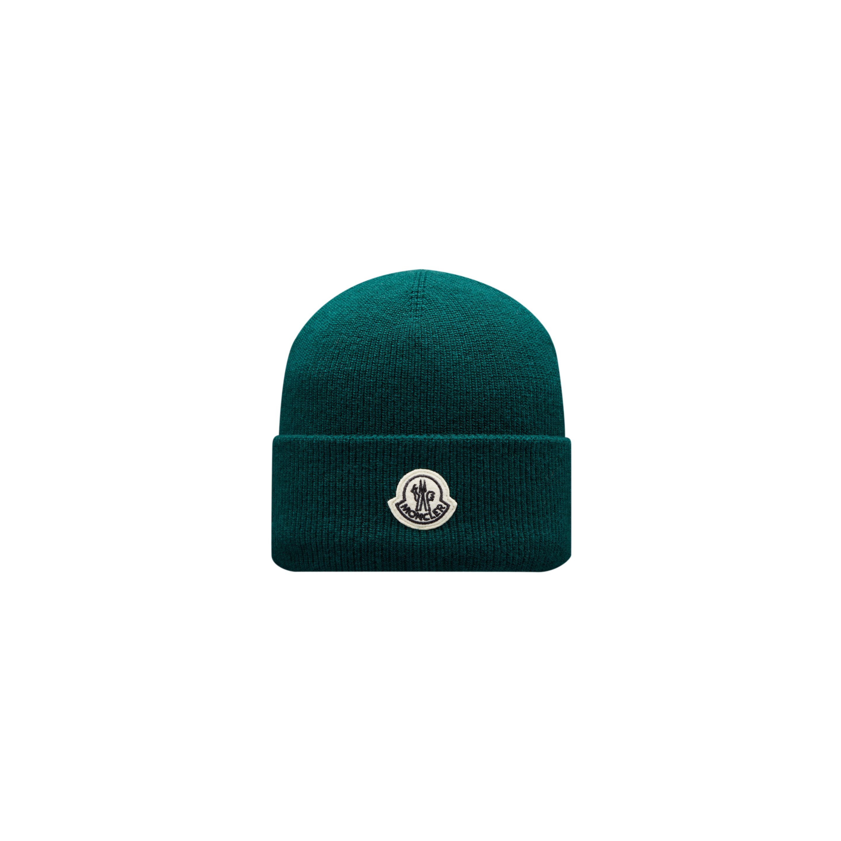 Moncler Genius Wool Beanie Green Size One Size