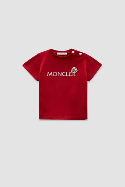 Scarlet Red Logo T-Shirt - Clothing for Children | Moncler US