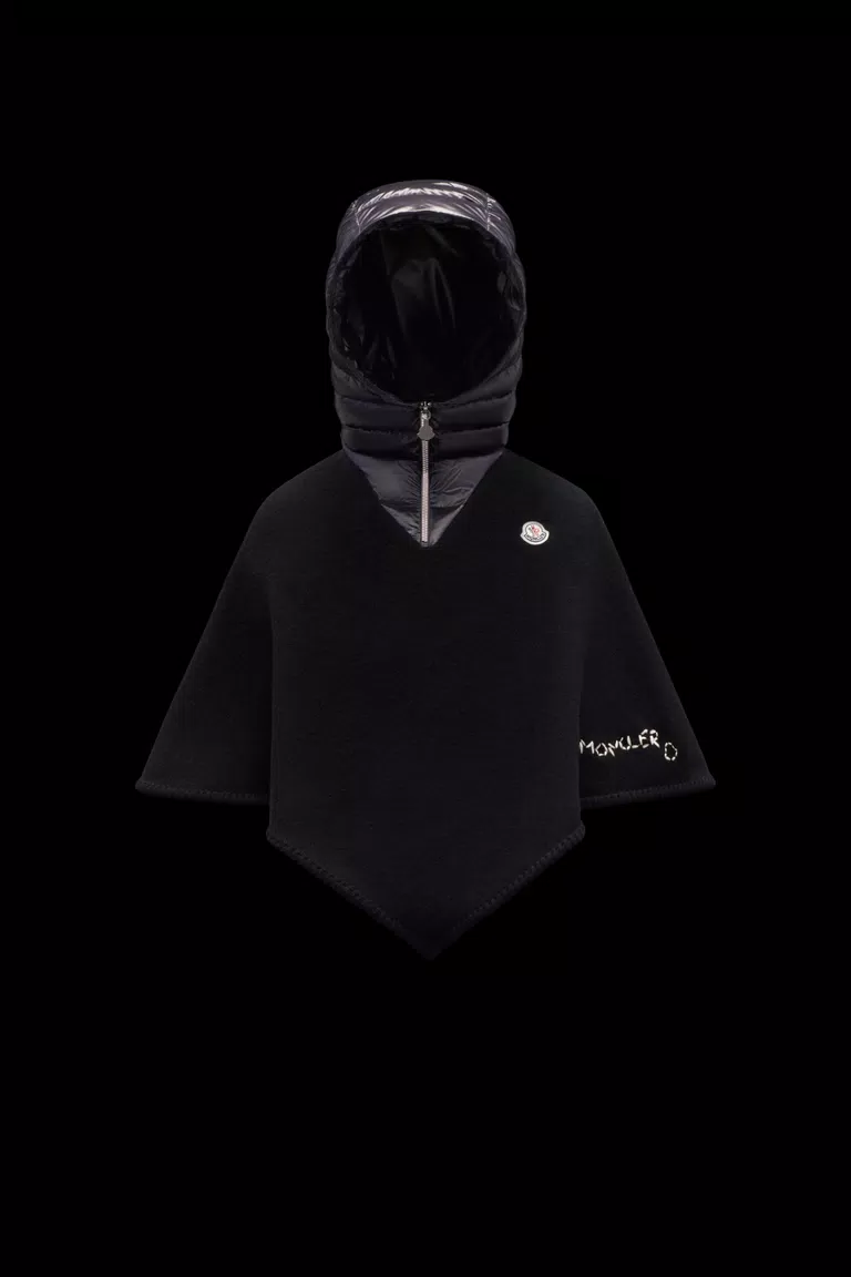 moncler.com | Hooded Wool Poncho