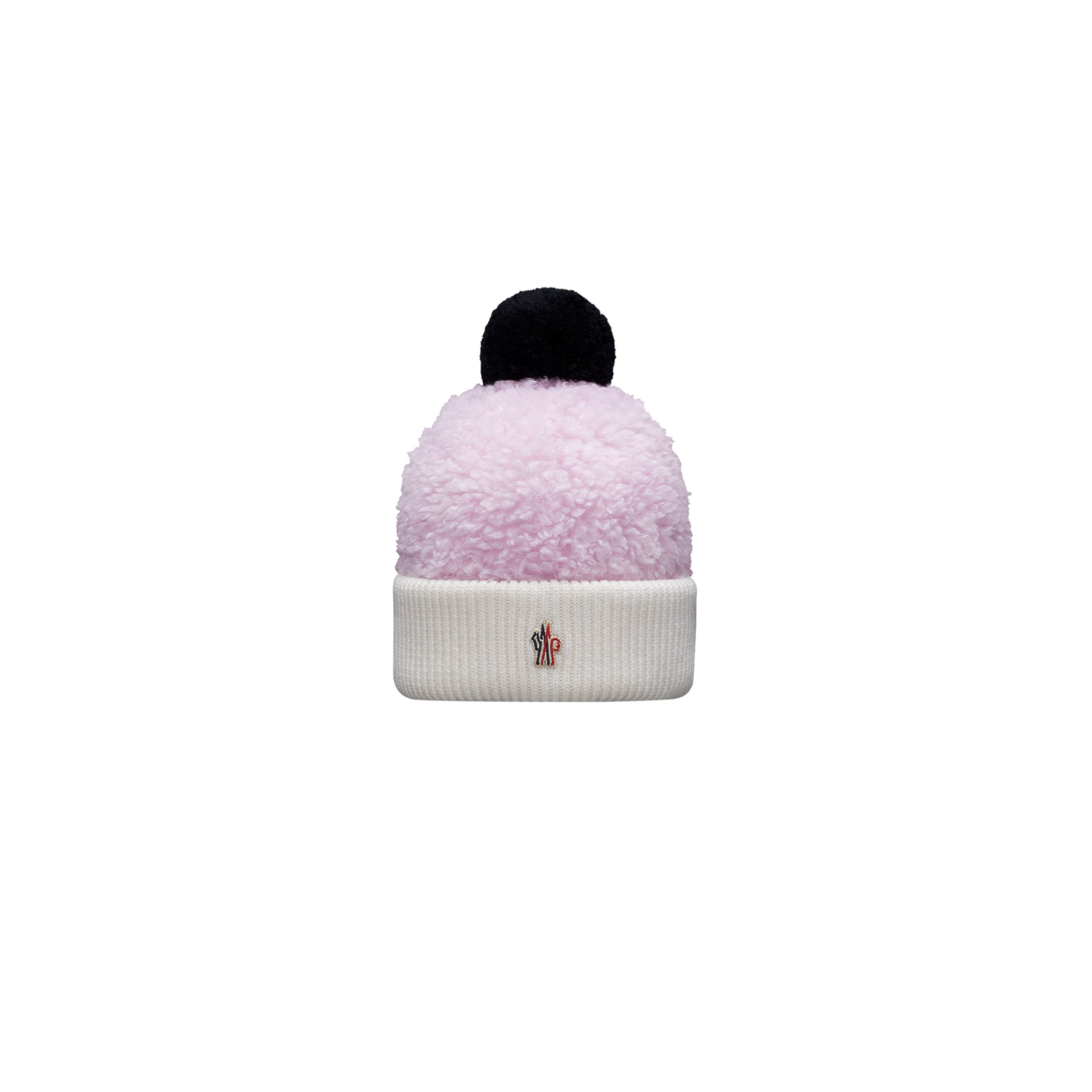 Moncler Kids' Teddy Beanie With Pom Pom Pink