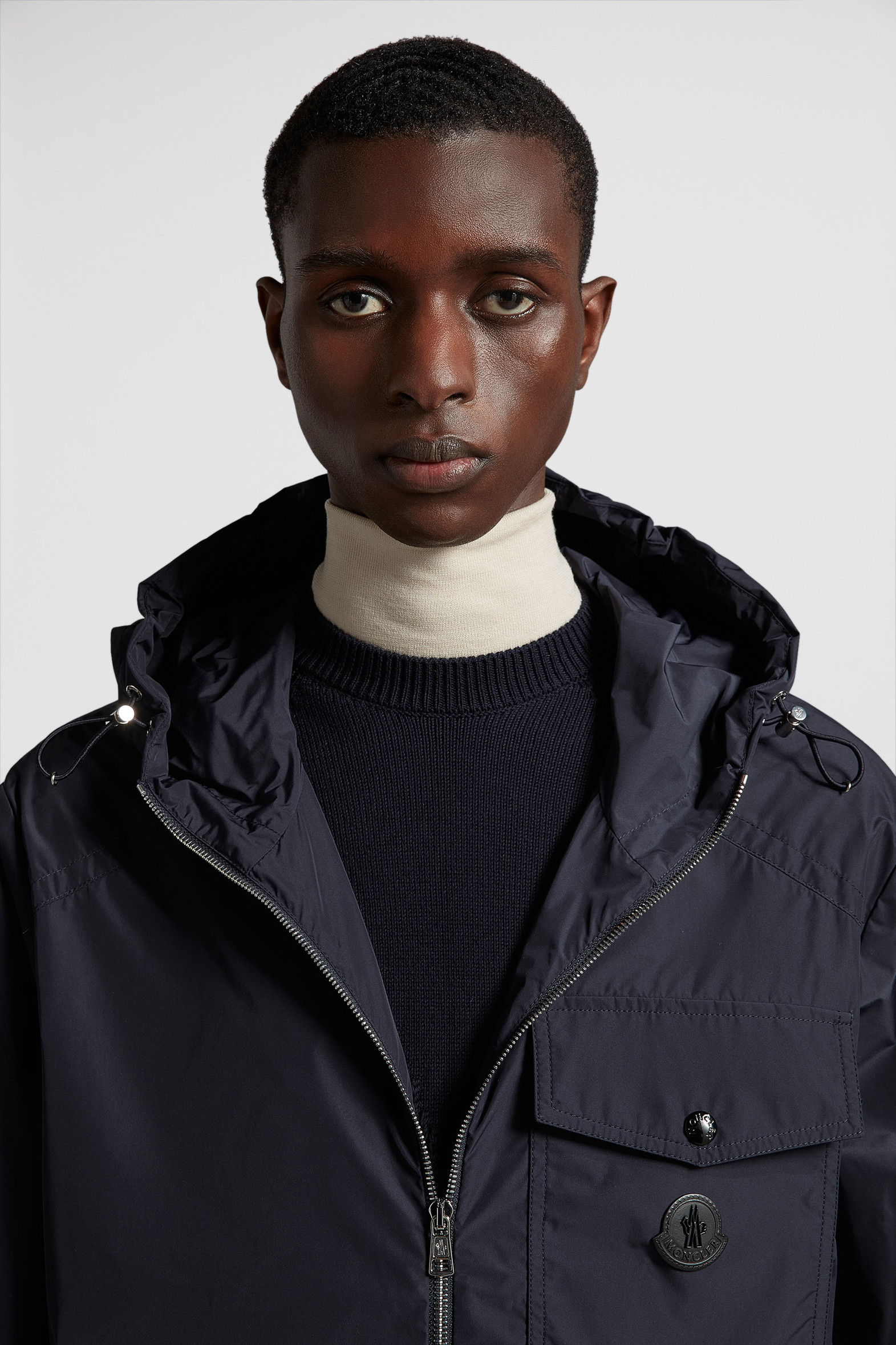 Navy Blue Fuyue Windbreaker Windbreakers & Raincoats for Men Moncler US