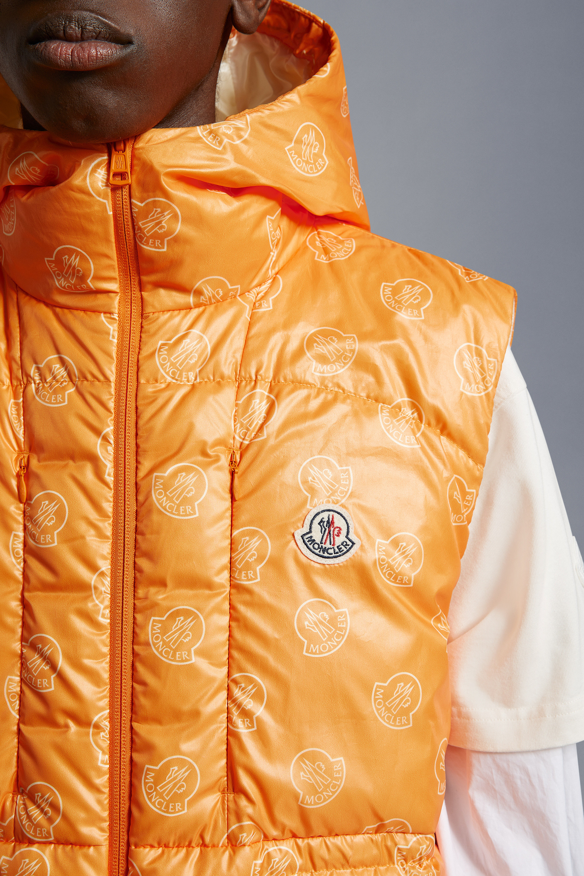 Orange Alkarab Down gilet - Vests for Men