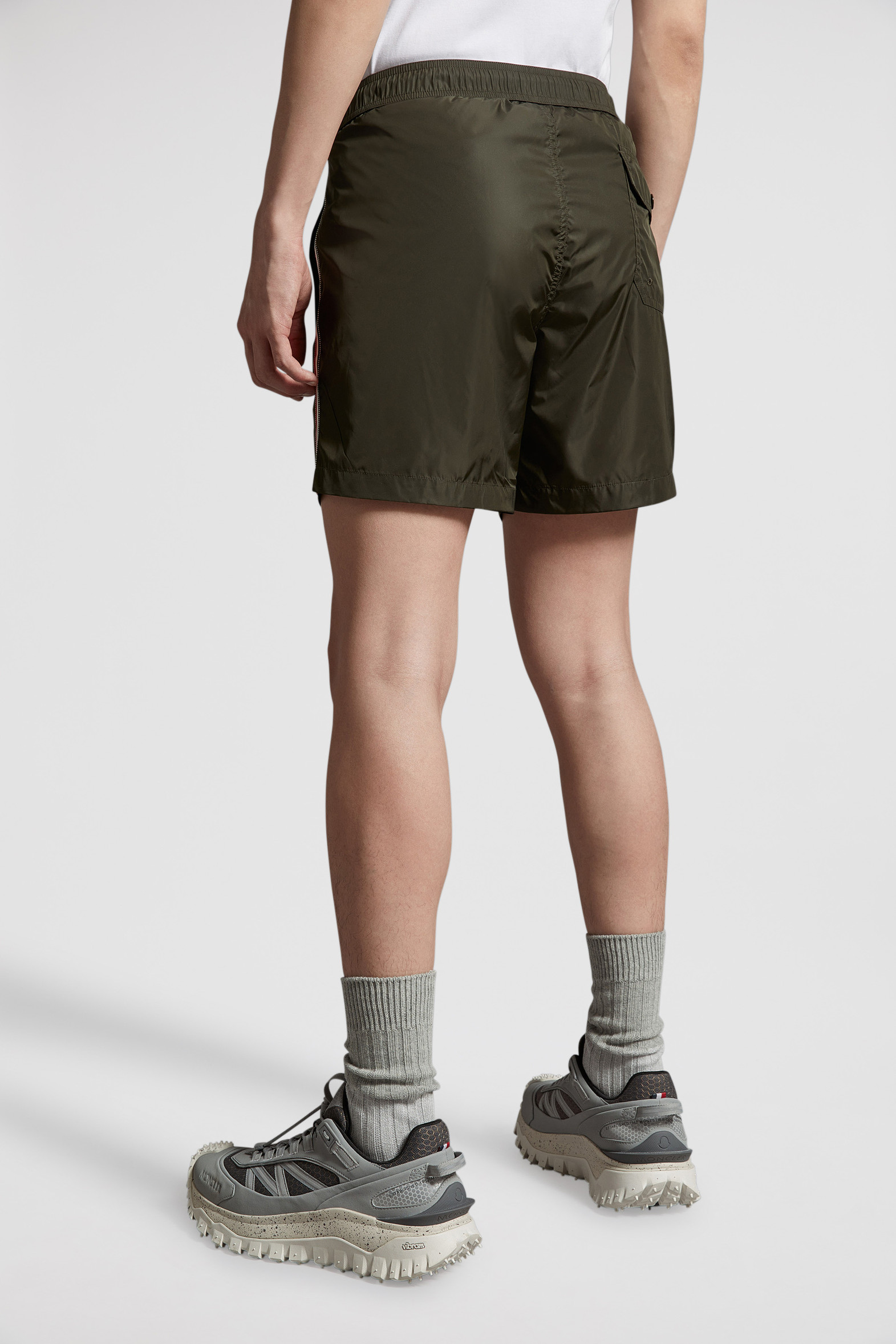 Khaki Swim Shorts Swimwear for Men Moncler US