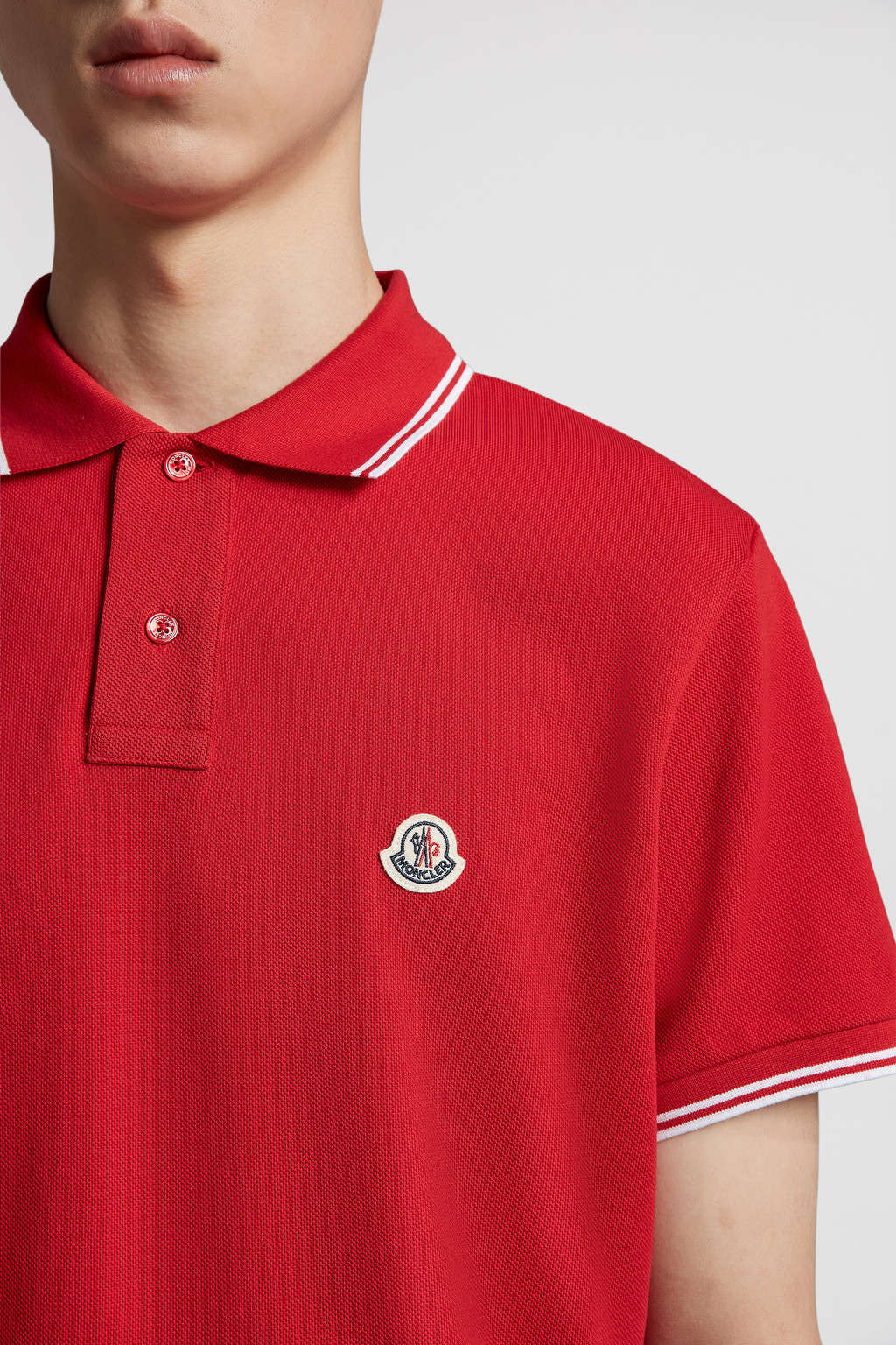 Moncler Logo Patch Polo Shirt