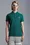 Logo Patch Polo Shirt Men Emerald Green Moncler