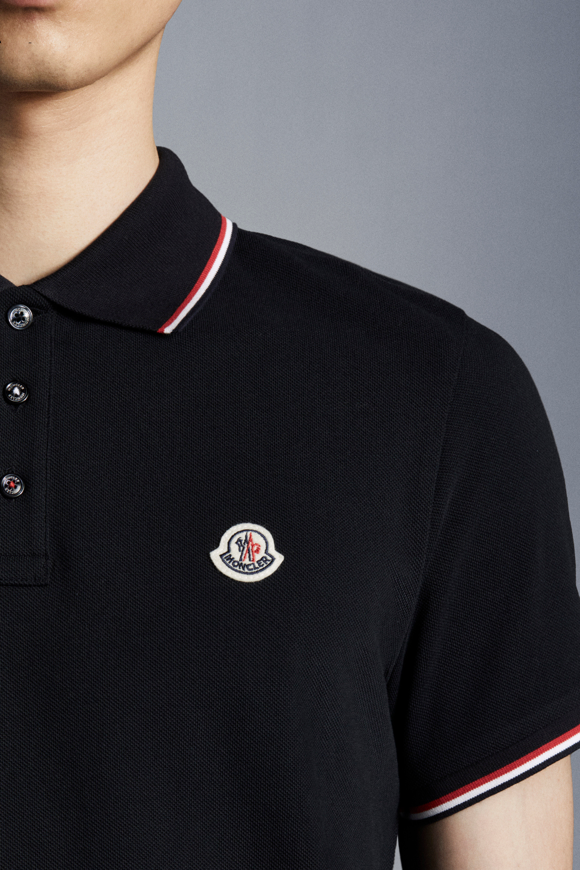 århundrede Optø, optø, frost tø jeg behøver Black Logo Polo Shirt - Polos & T-shirts for Men | Moncler CA