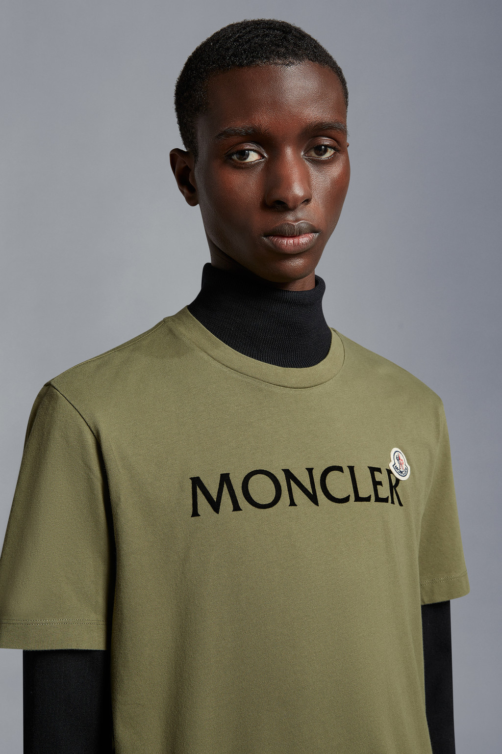 Olive Glossy Print Monogram T-Shirt