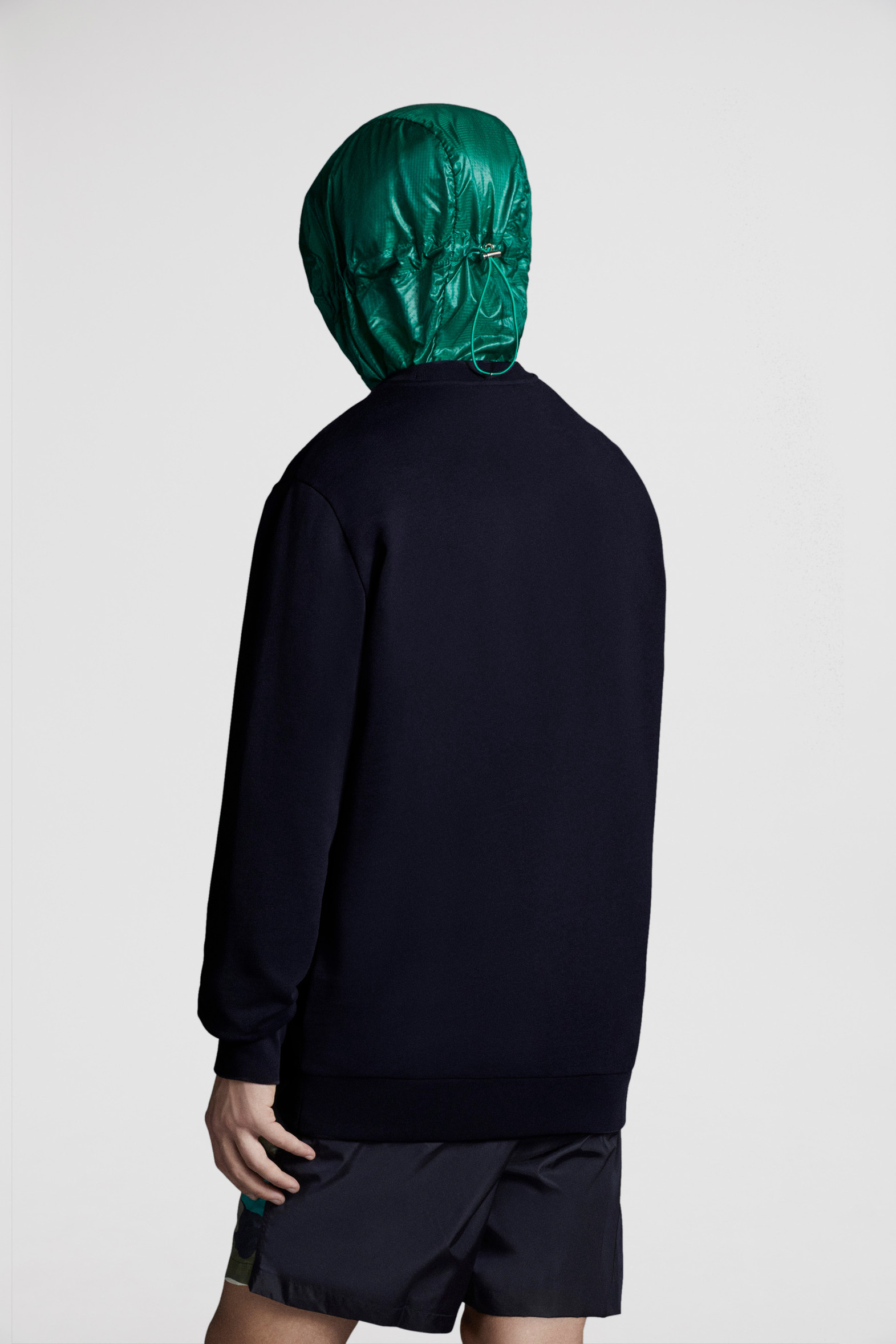 Night Blue Logo Patch Sweatshirt Sweatshirts for Men Moncler US