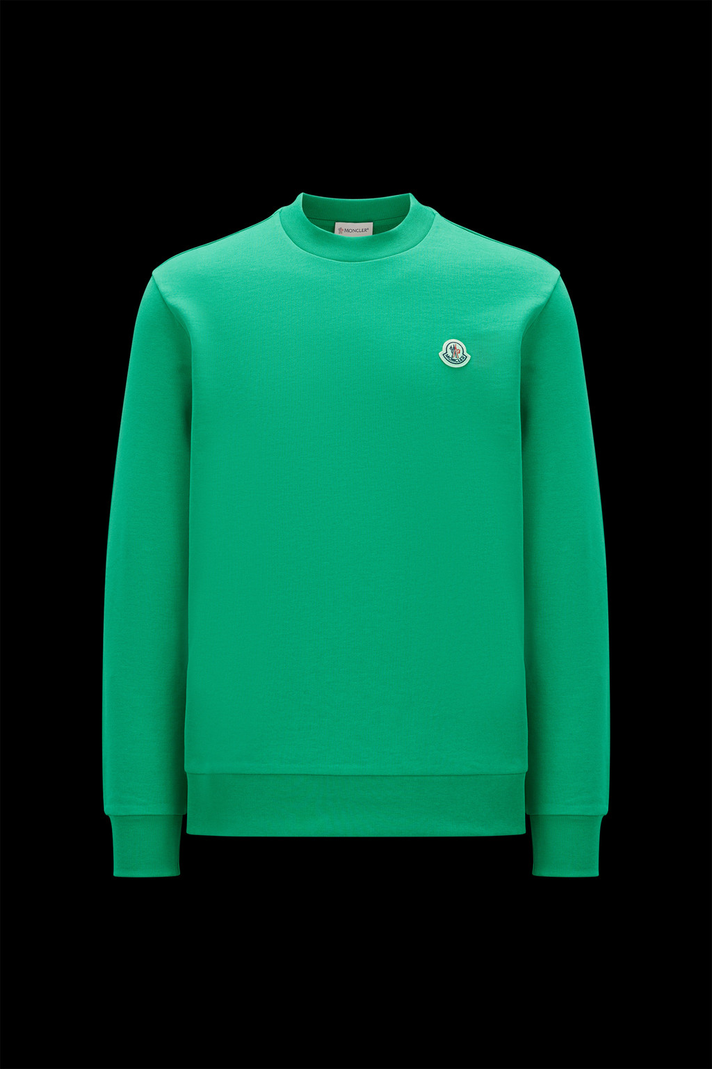 Green Logo Patch Sweatshirt Sweatshirts for Men Moncler FR