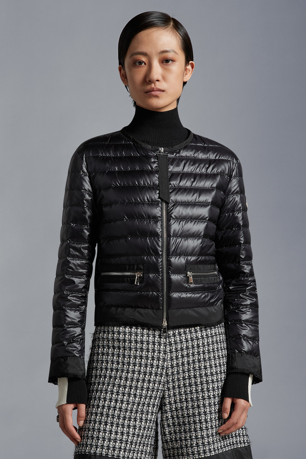 Black Remoulis Short Down Jacket Short Down Jackets for Women