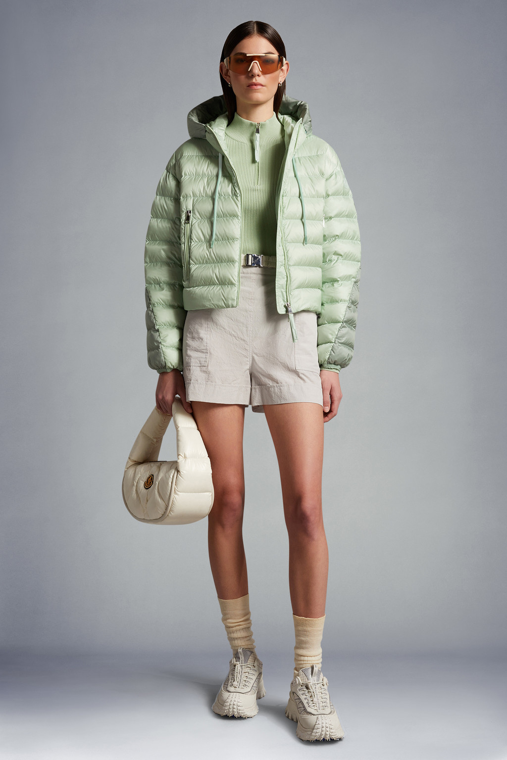 Mint Green Sylans Short Down Jacket - Moncler