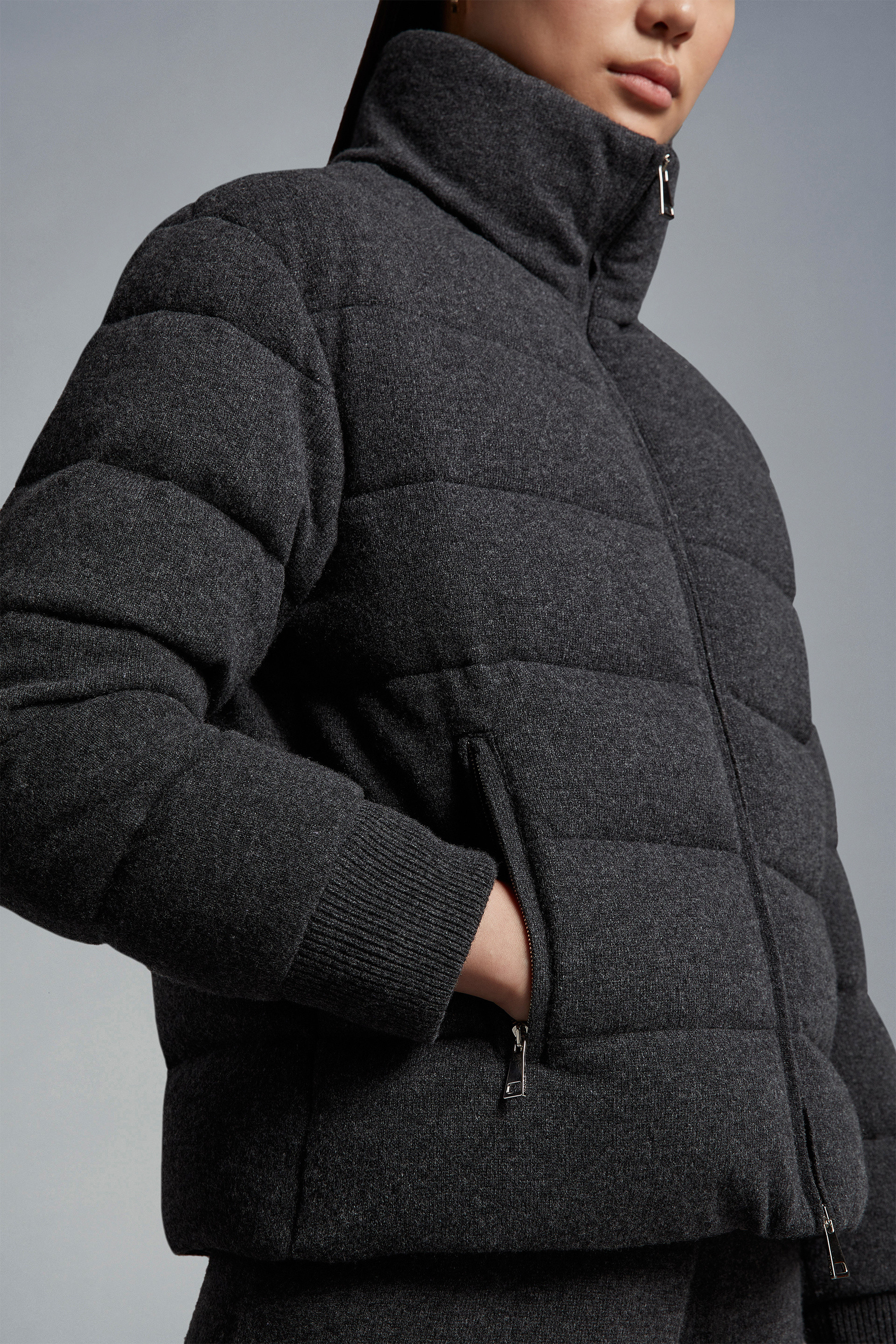 moncler cashmere puffer