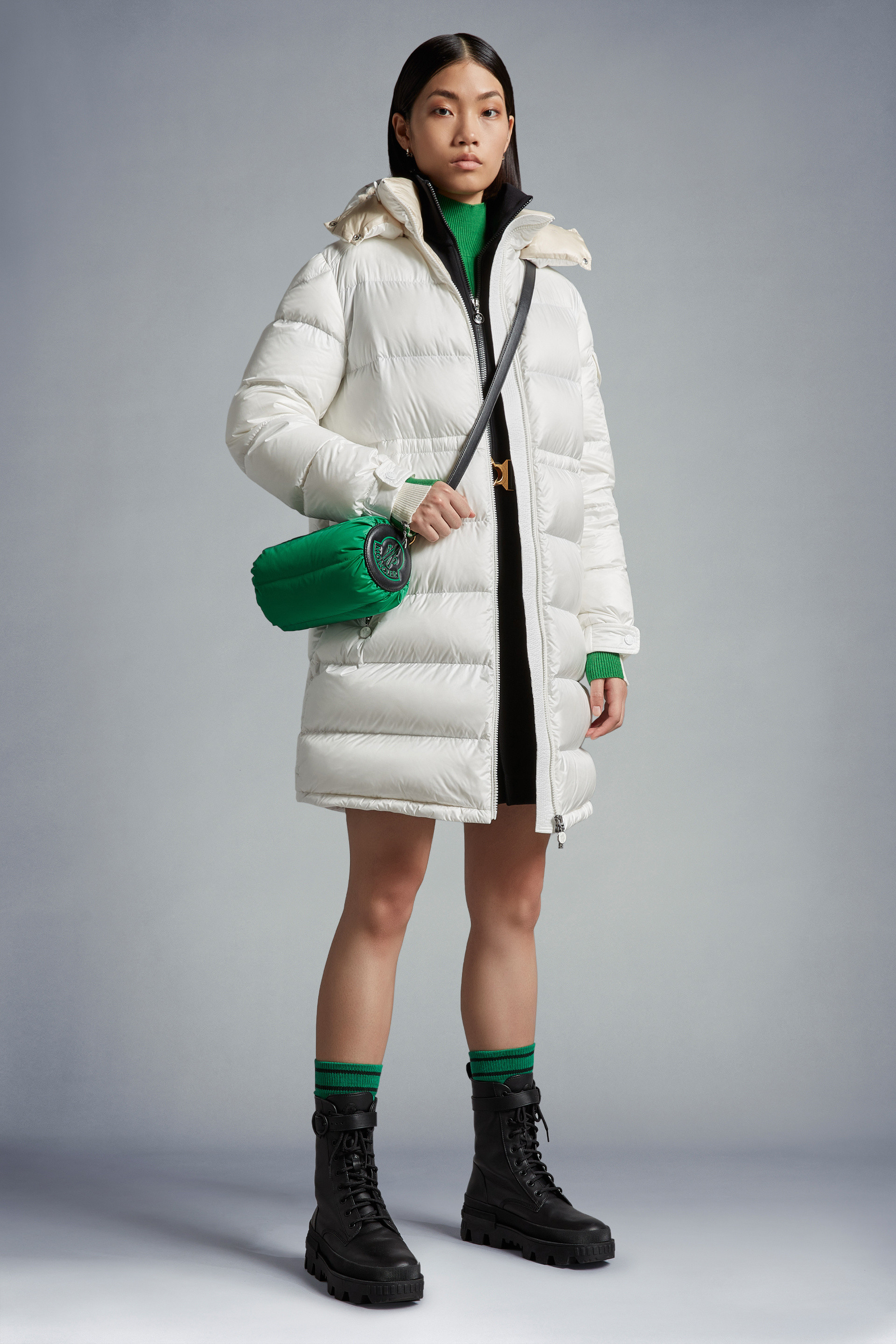 Off White Meillon Long Down Jacket - Long Down Jackets for Women ...