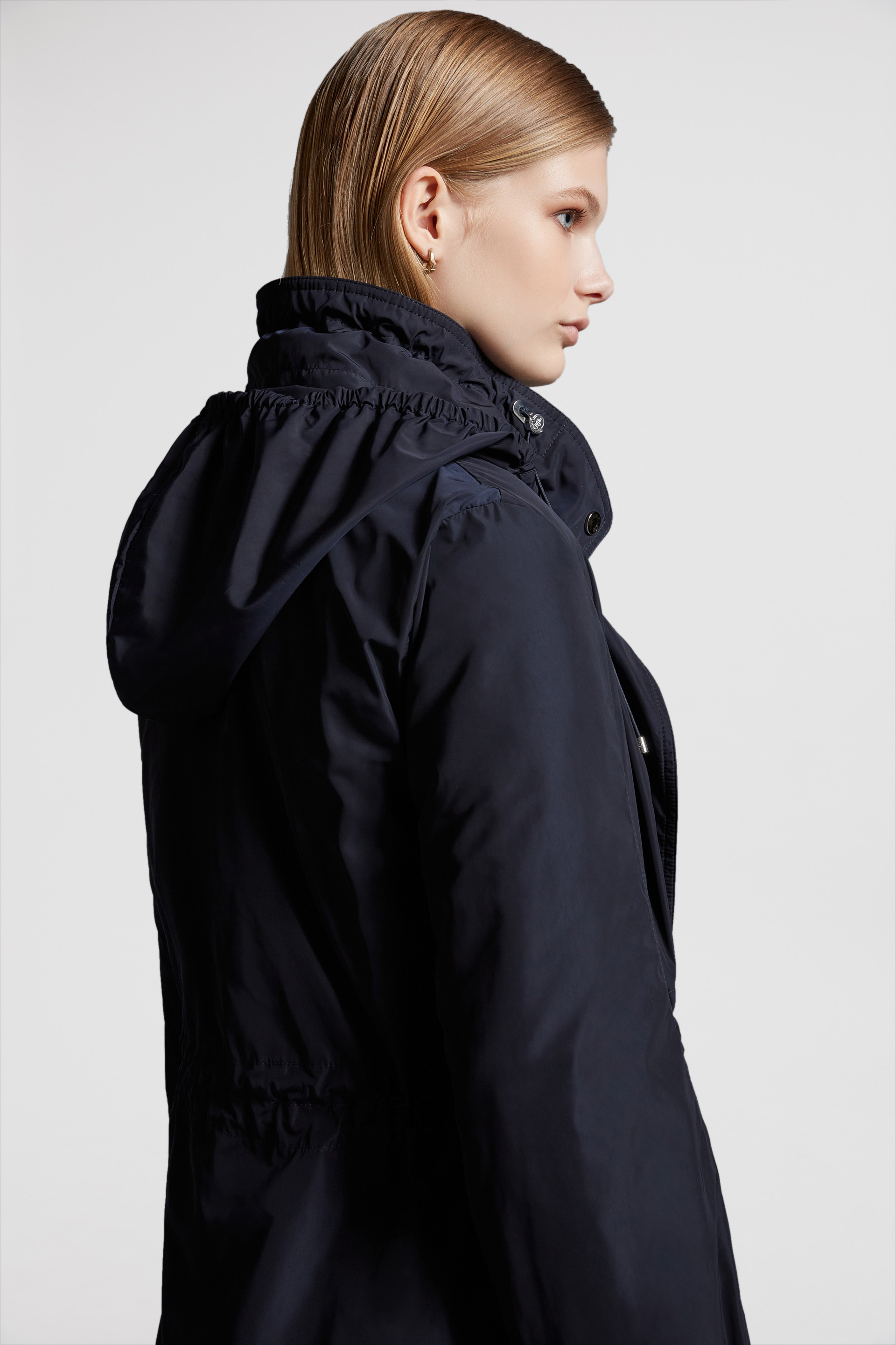 Night Blue Kourou Parka - Windbreakers & Raincoats for Women 