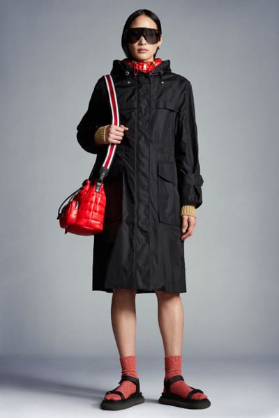 Black Hiengu Rain Coat - Windbreakers & Raincoats for Women | Moncler SG