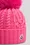 Wool & Cashmere Beanie with Pom Pom Women Bright Pink Moncler 3