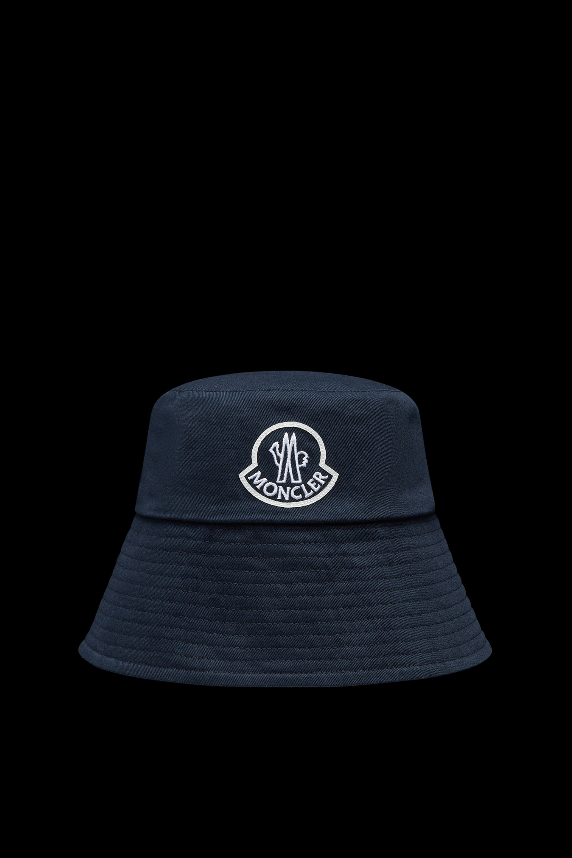 Navy Blue Embroidered Logo Bucket Hat - Hats & Beanies for Women