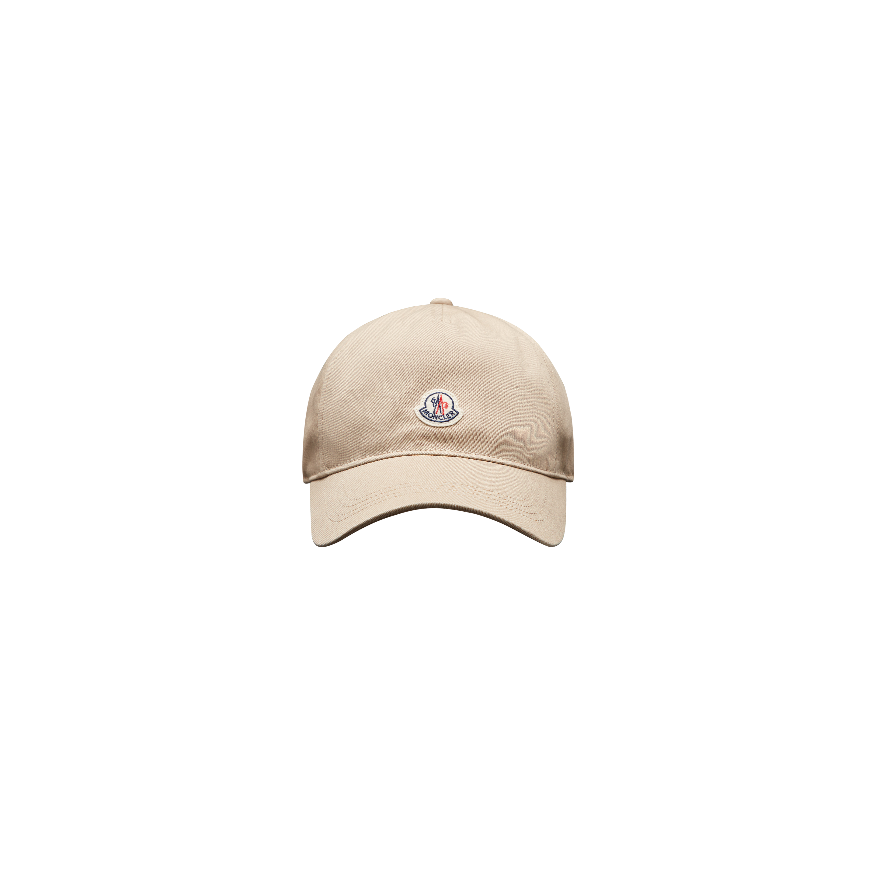 Moncler Collection Logo Baseball Cap In Beige