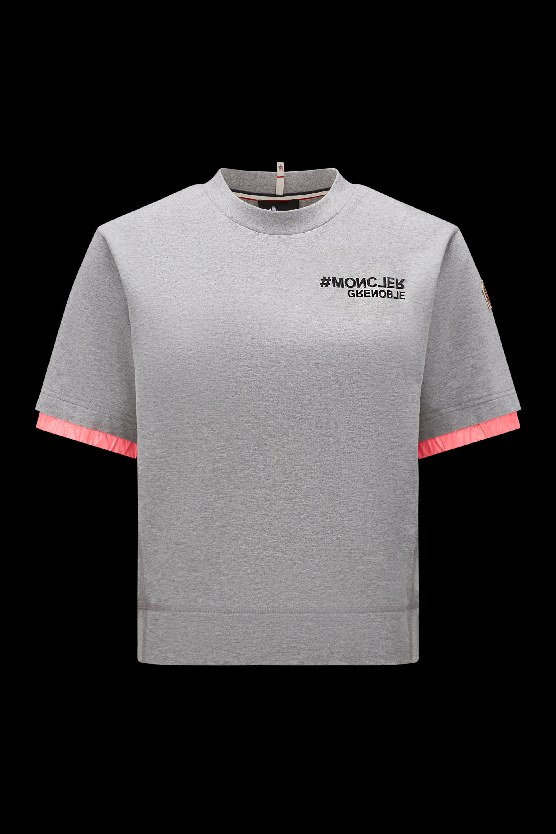 Grey Logo T-Shirt - Tops & T-shirts for Women | Moncler US