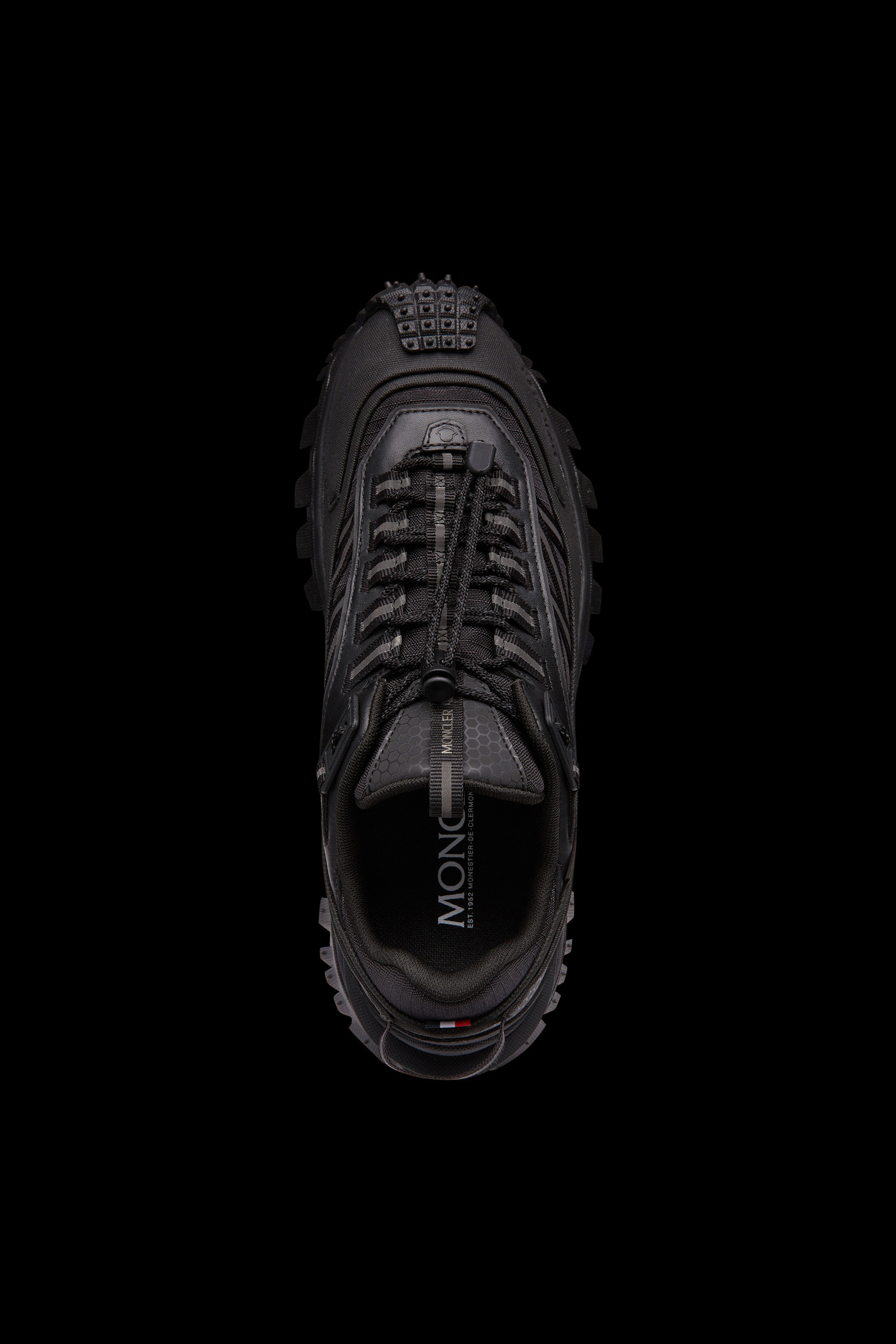 Moncler 'Trailgrip Gtx' Silver Leather Blend Sneakers Women