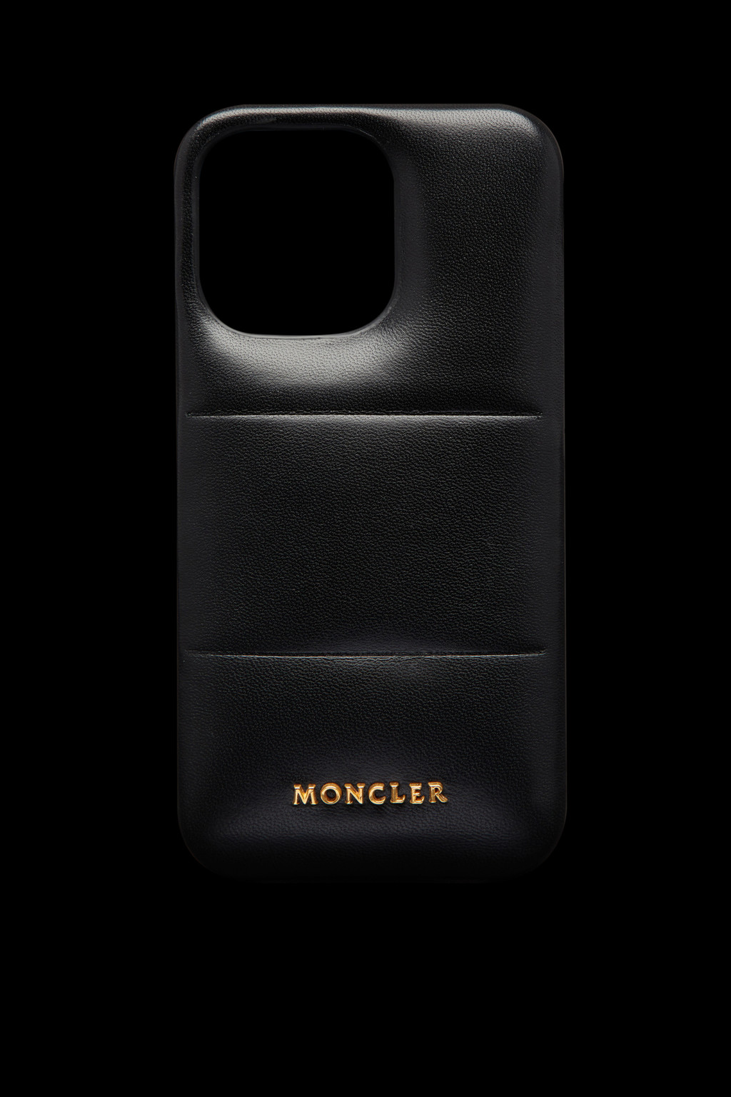 Black Quilted Leather Phone Case - Moncler