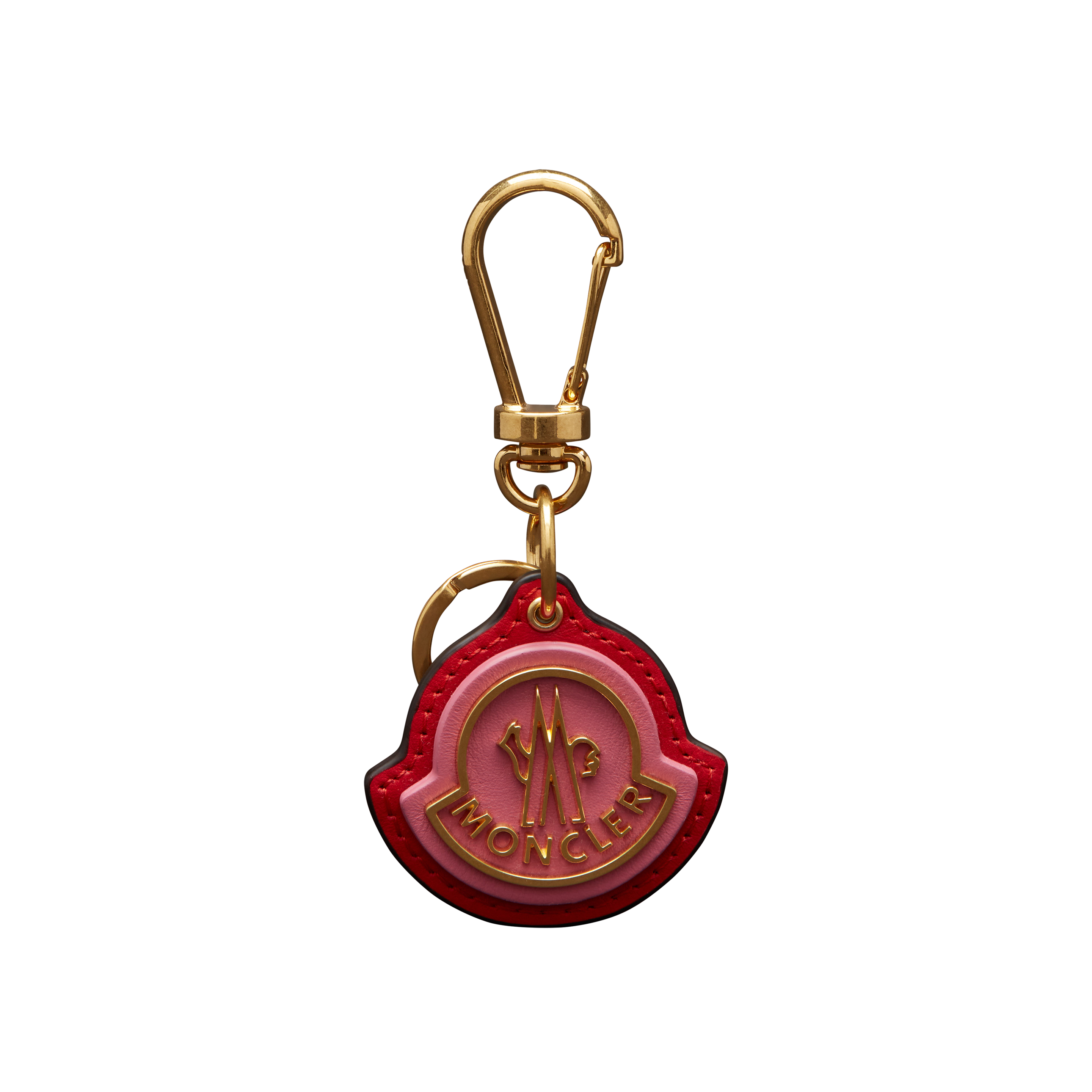 Moncler Collection Logo Key Ring Pink