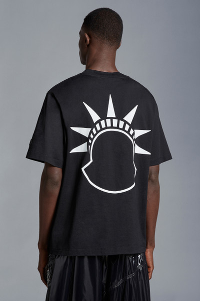 Black Printed Motif T-Shirt - Moncler x Alicia Keys for Genius | Moncler US