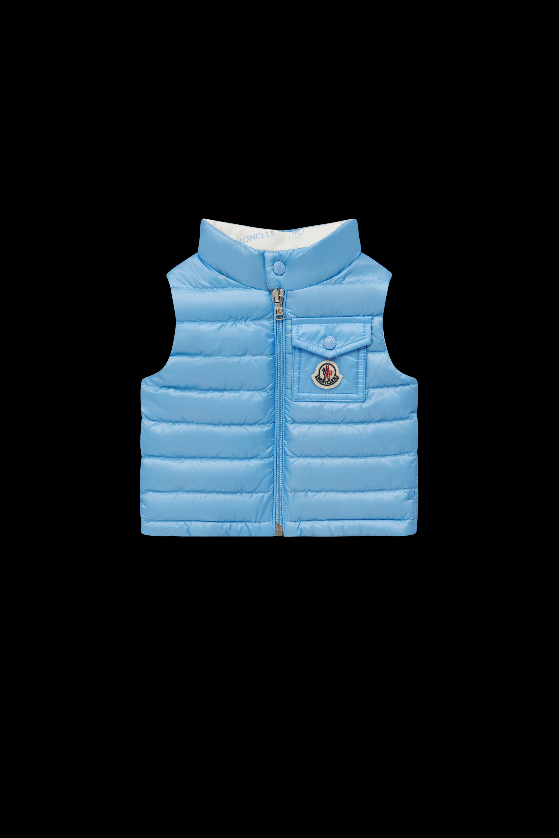 verlies uzelf kopiëren linnen Sky Blue Vard Down Vest - Outerwear for Children | Moncler US