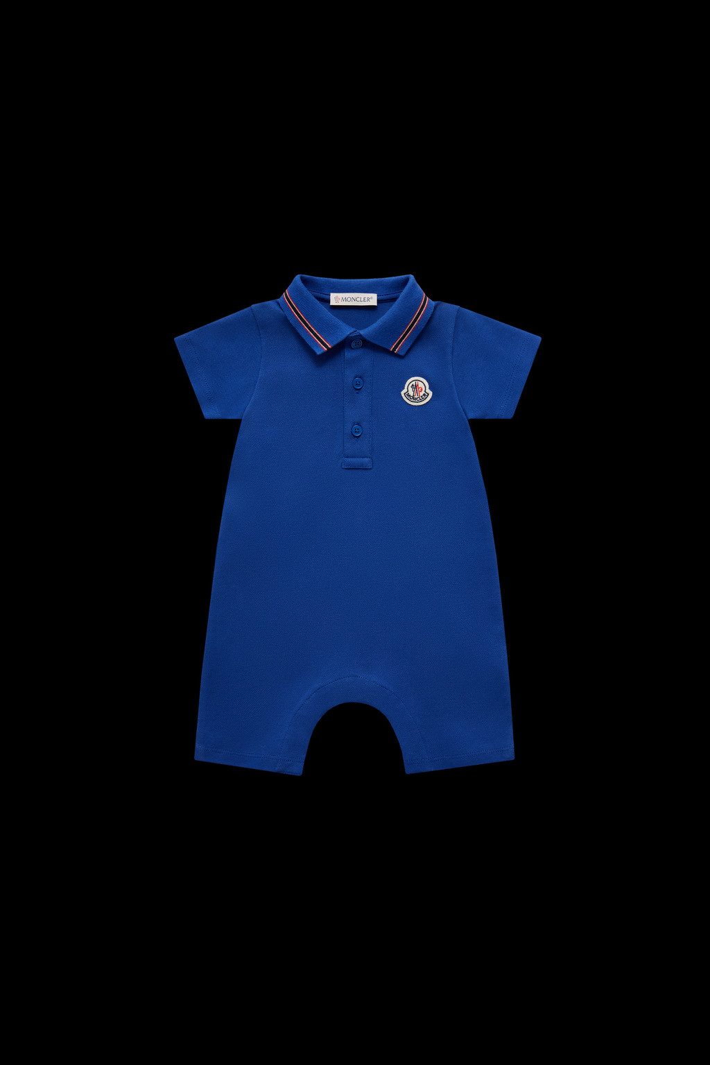 Moncler Enfant Baby Boys Logo Romper in Navy
