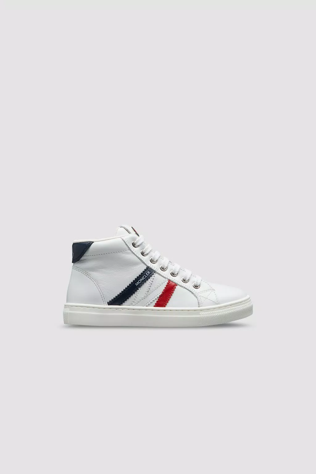 Petit Monaco M High Top Trainers Gender Neutral Blue & White & Red Moncler 1