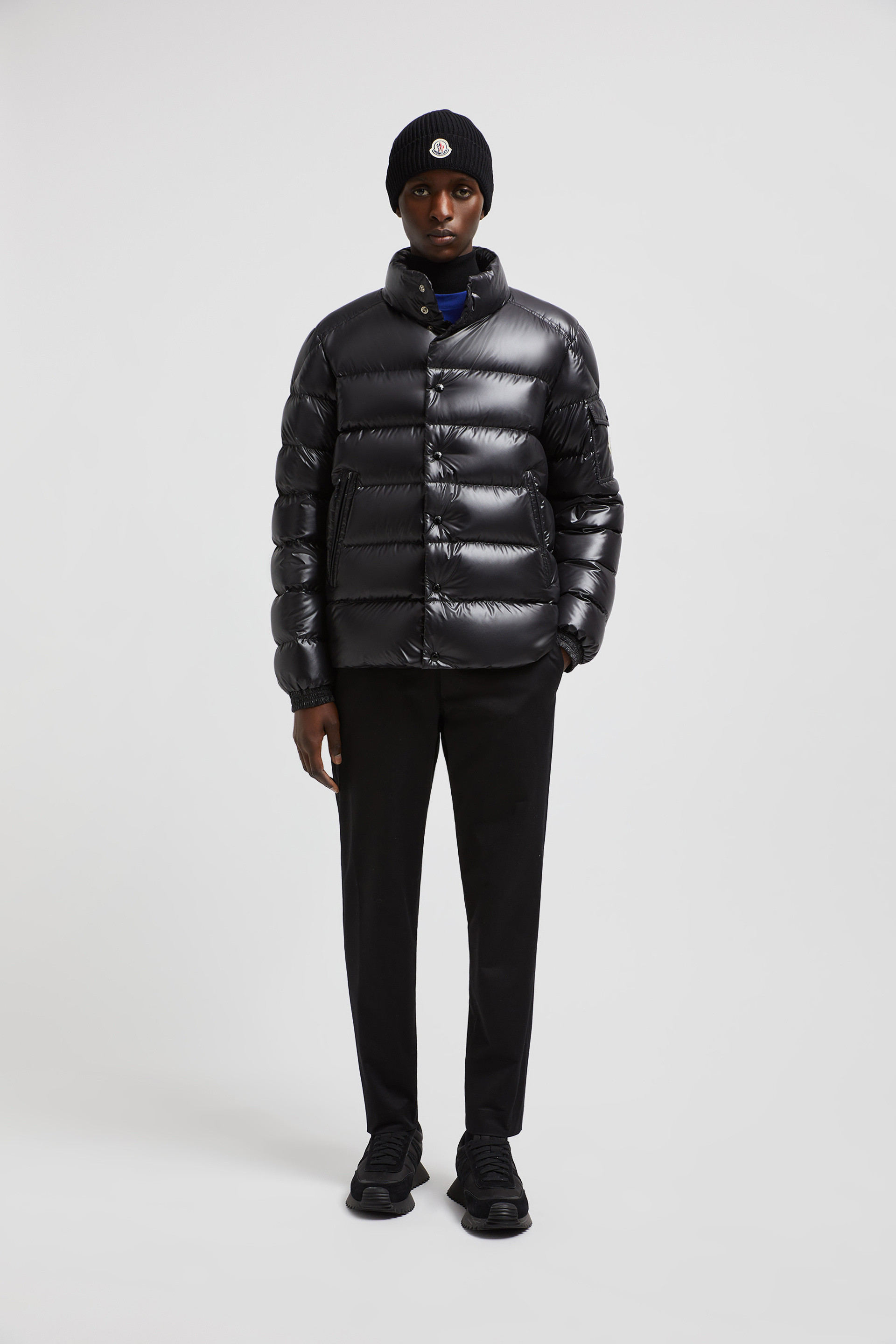 Black Lule Short Down Jacket - Short Down Jackets for Men | Moncler US